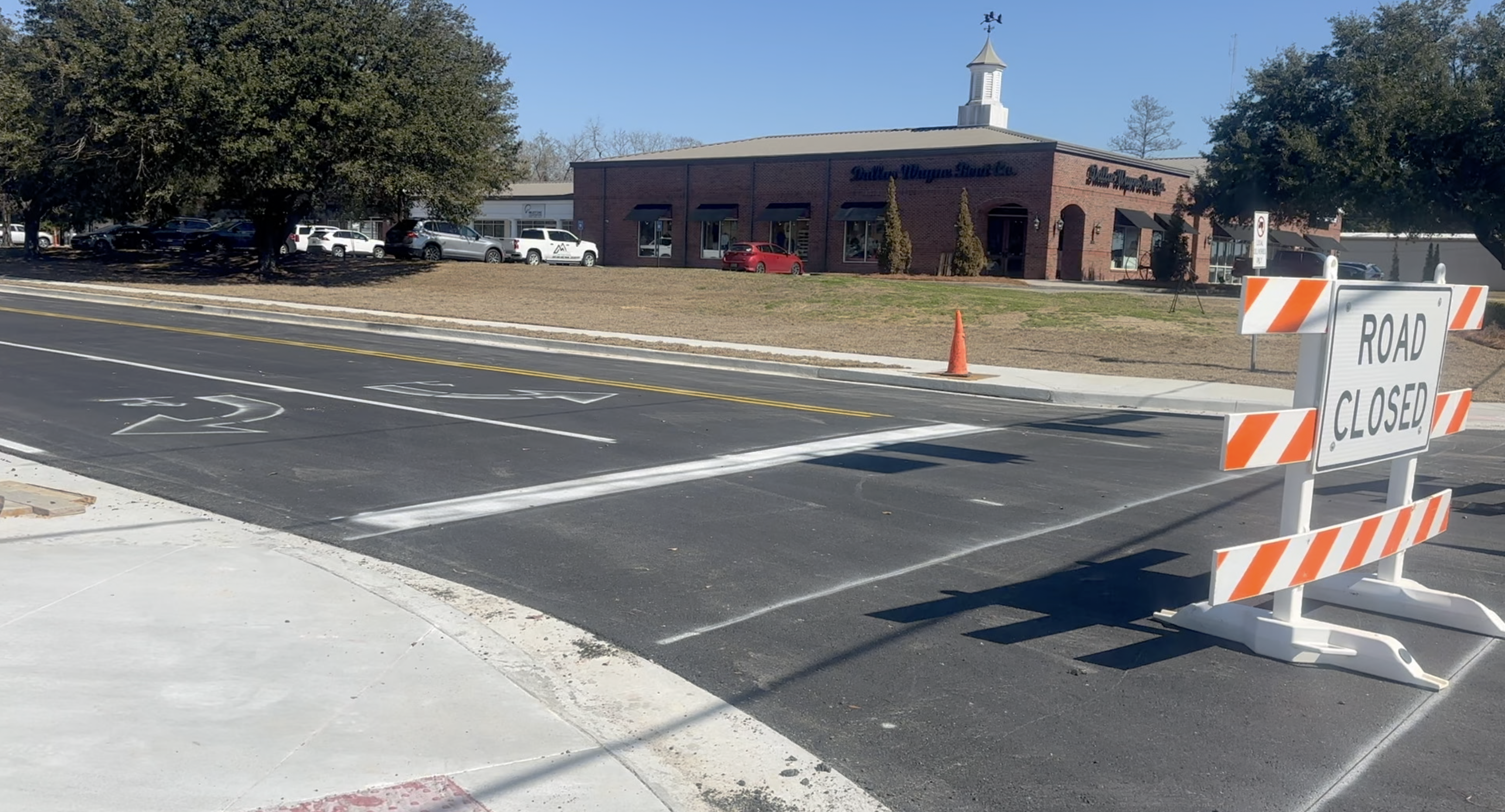 Pavement down at Kern and Smith, Remington work continues