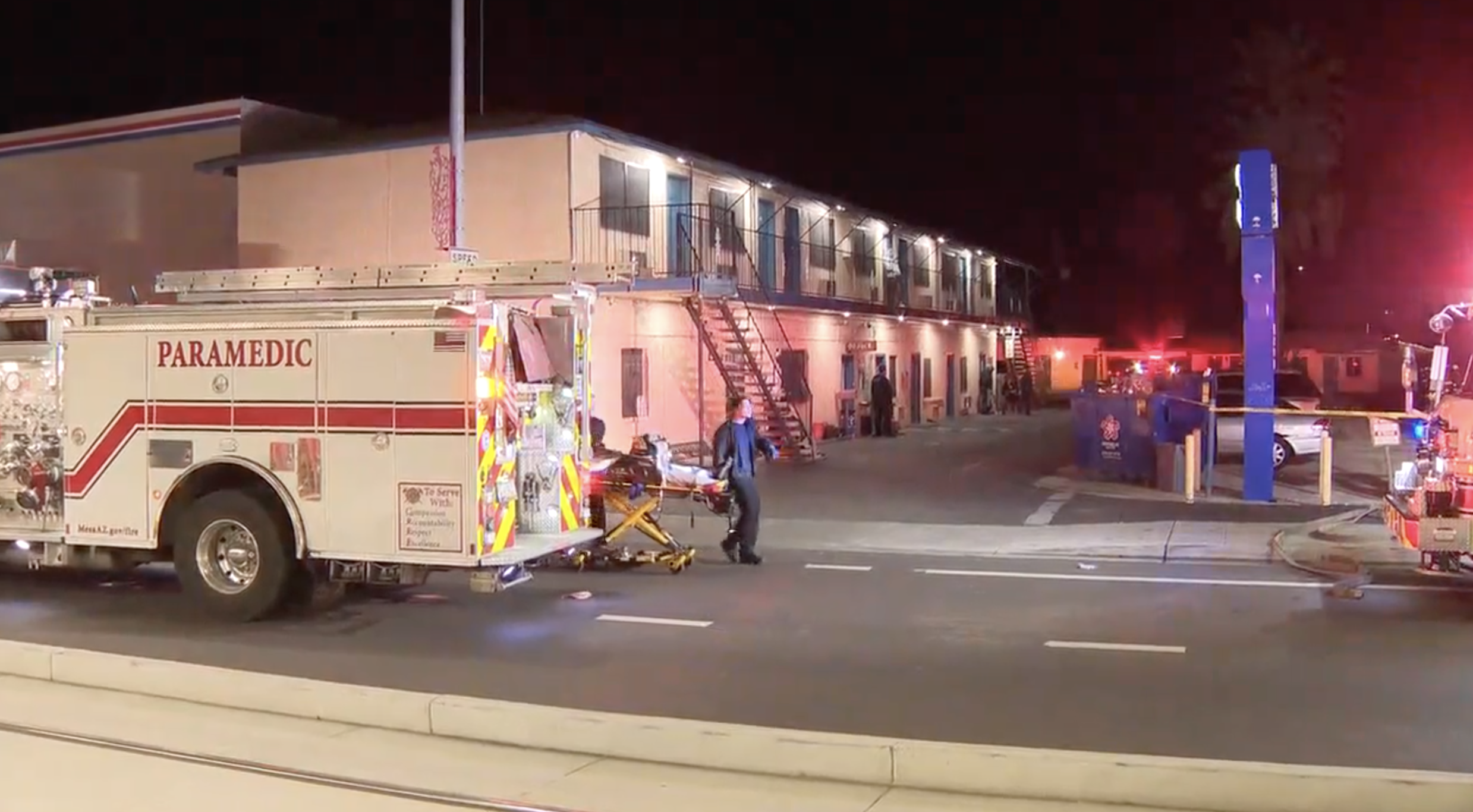 Mesa motel fire
