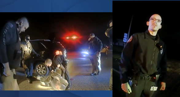 Officer TJ Godbey captured arresting a Lincoln Co. man with dementia from 2021
