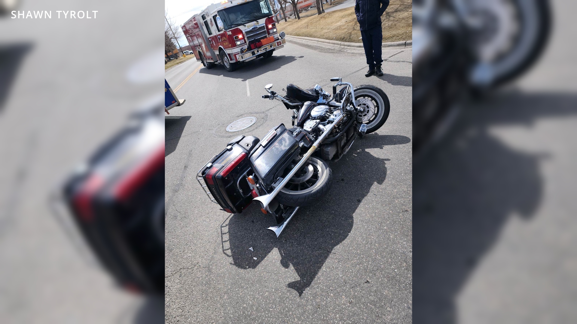Tyrolt's bike after crash