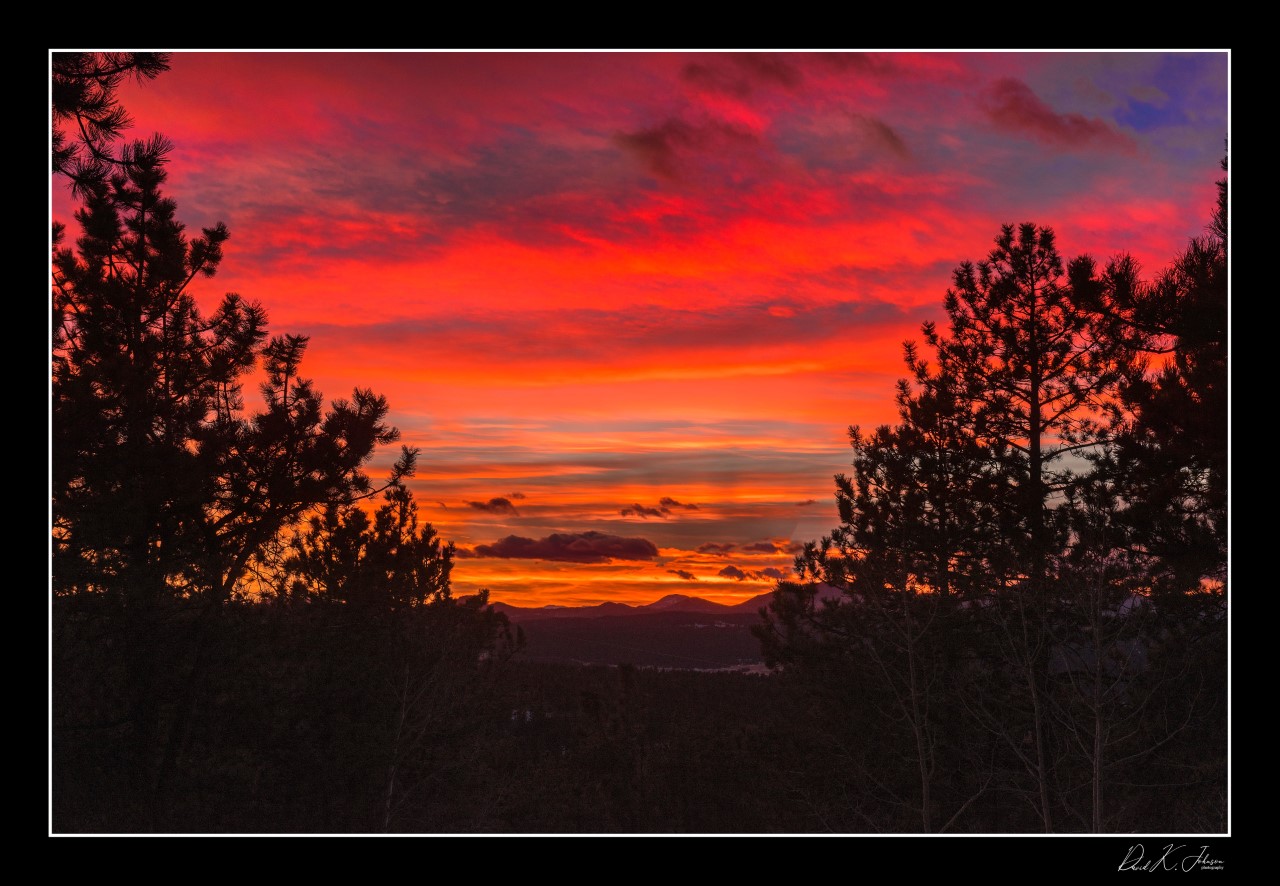 Florissant Christmas sunset