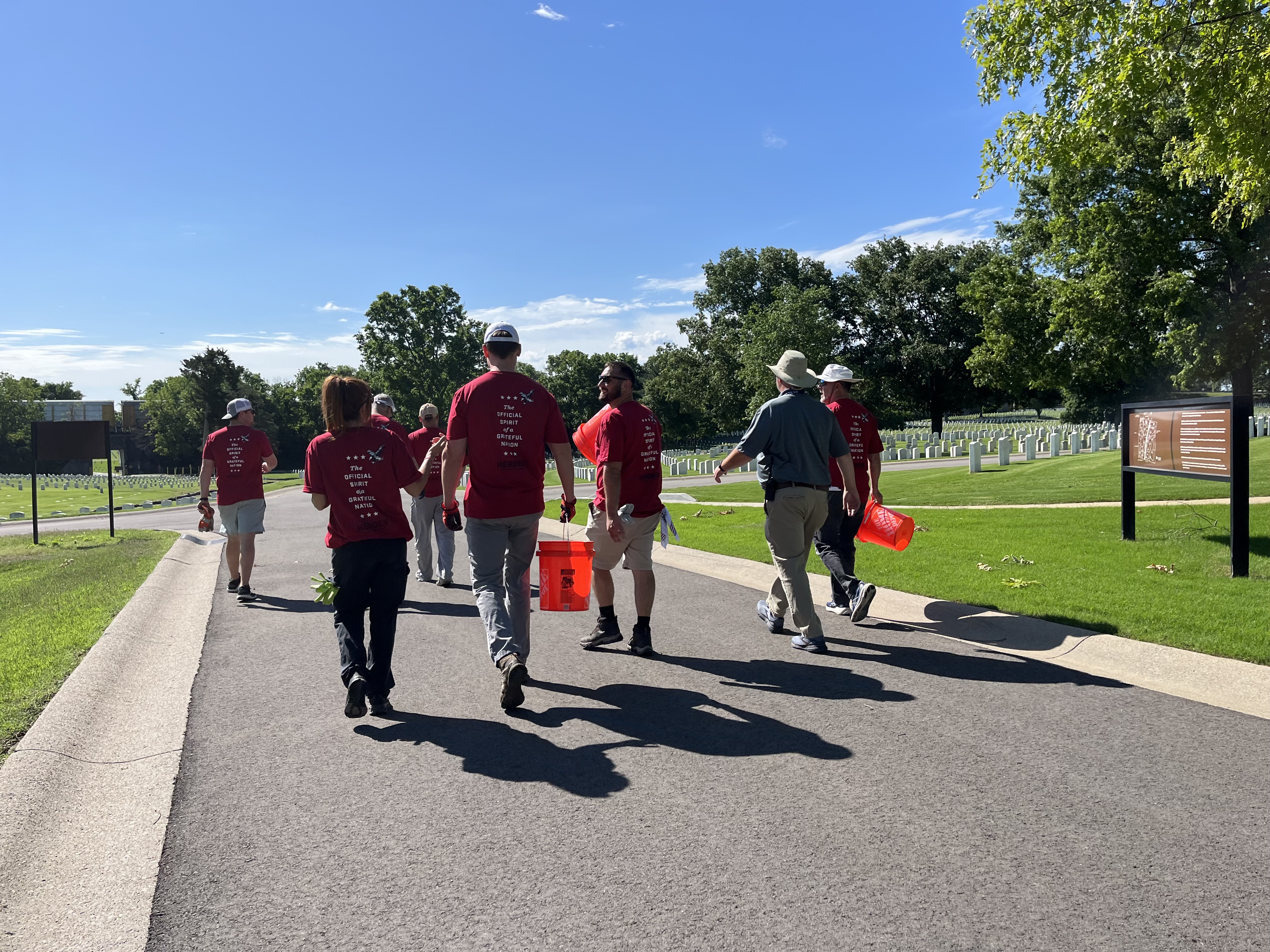 Project Valor Nashville National Cemetery clean up