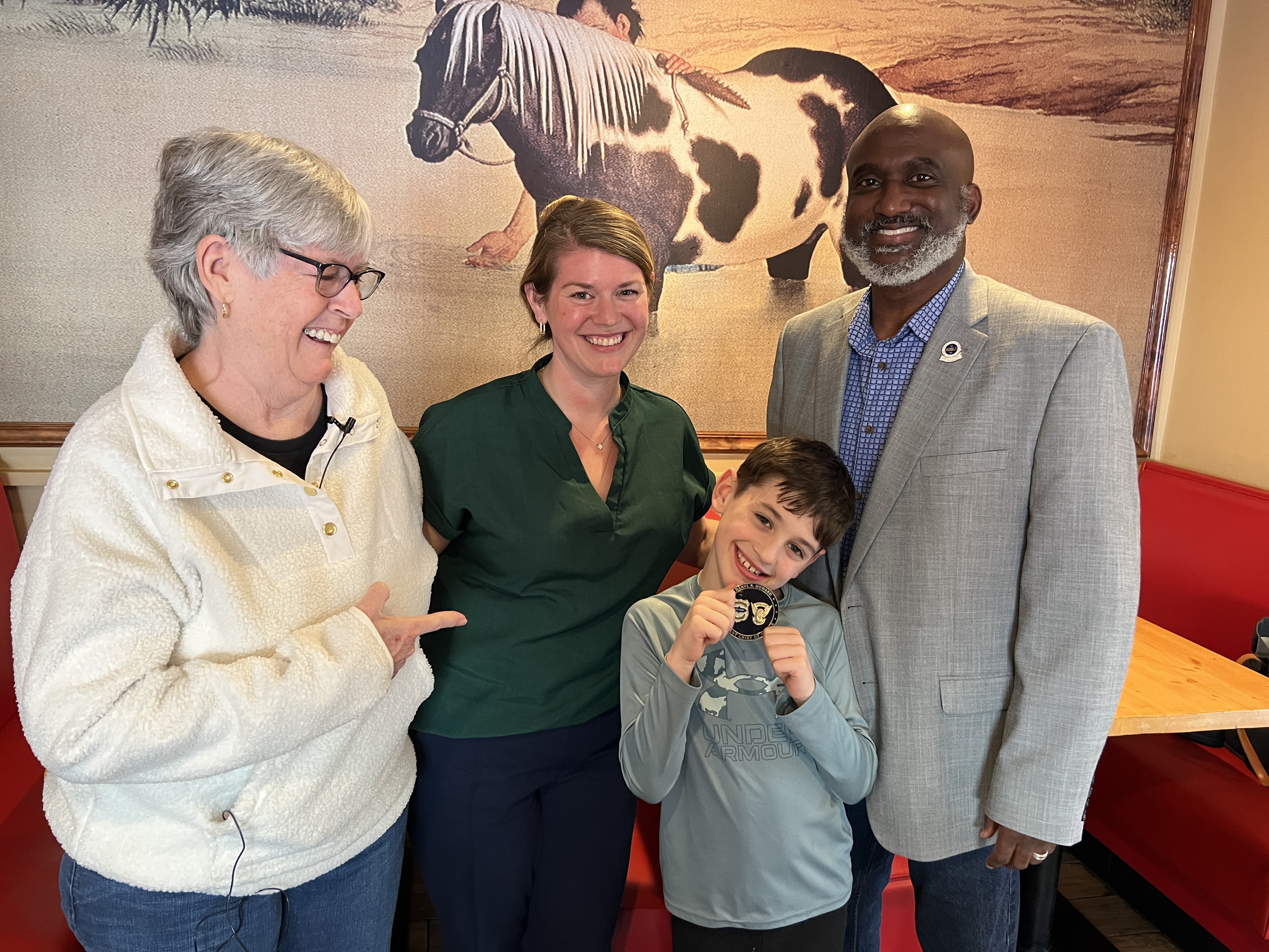 Connor and Asst. Chief Daryl Howard