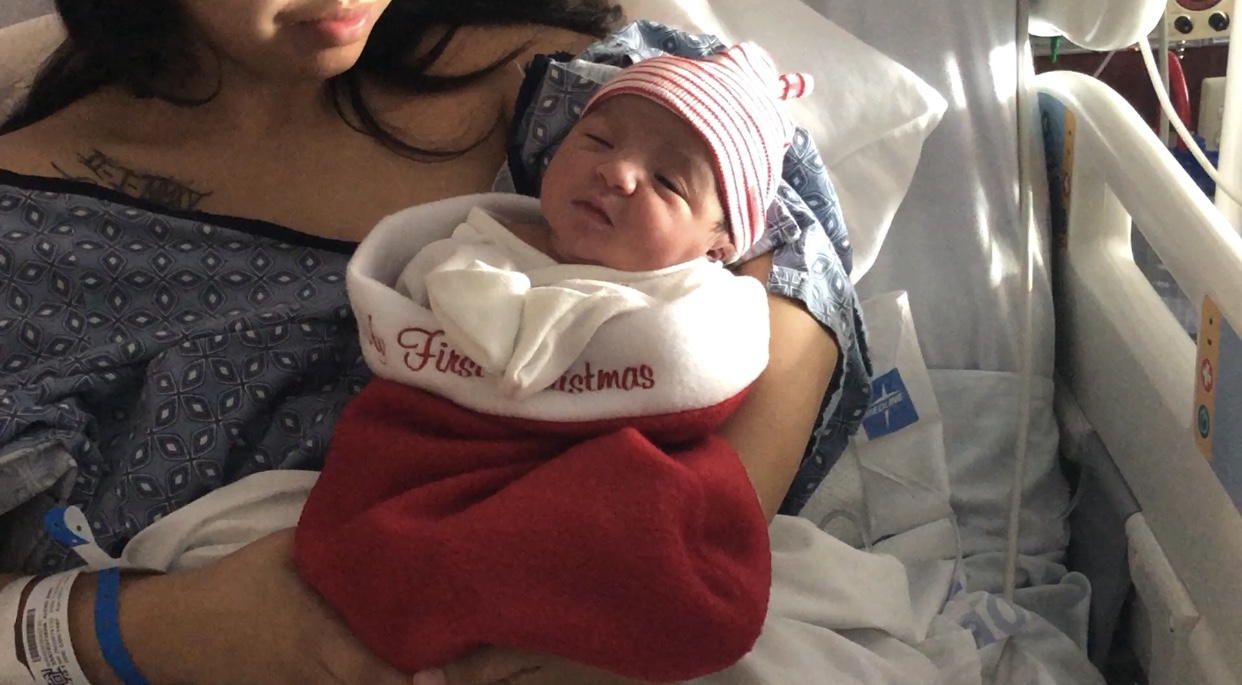 Early delivery surprises family with a new baby girl 