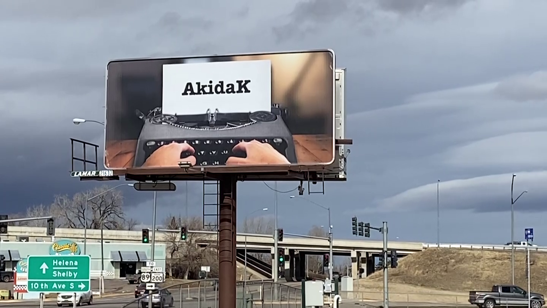 Great Falls man spreads positivity with billboard "game"