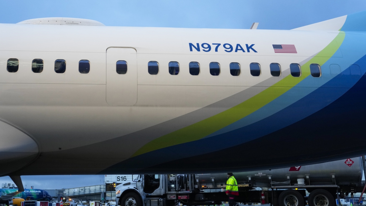 View of a plane body on the tarmac