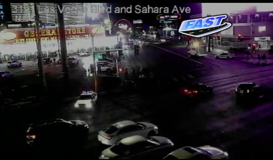 Crash at Sahara and Las Vegas Boulevard
