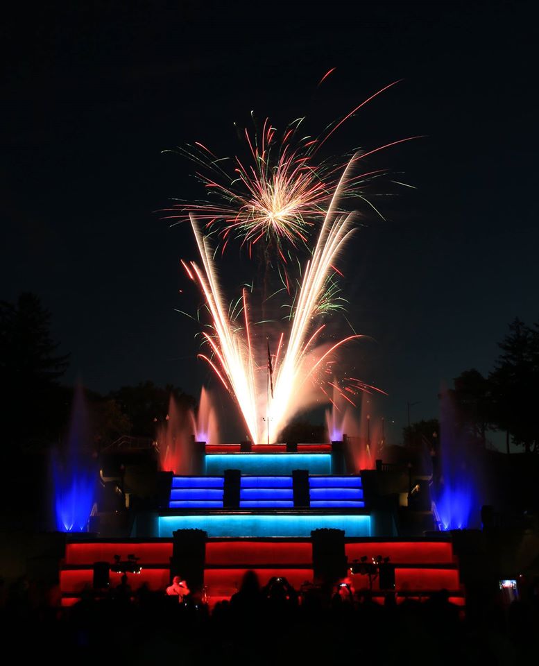 Cascades Falls Fireworks