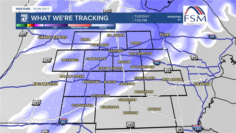 Snowfall continues across our neighborhoods as a shortwave advances through Tuesday PM
