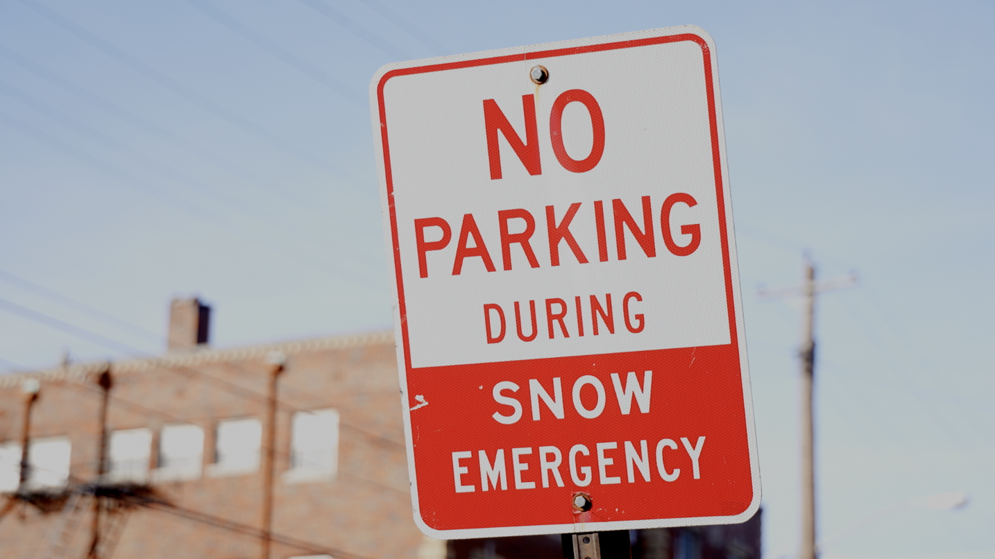 No parking sign
