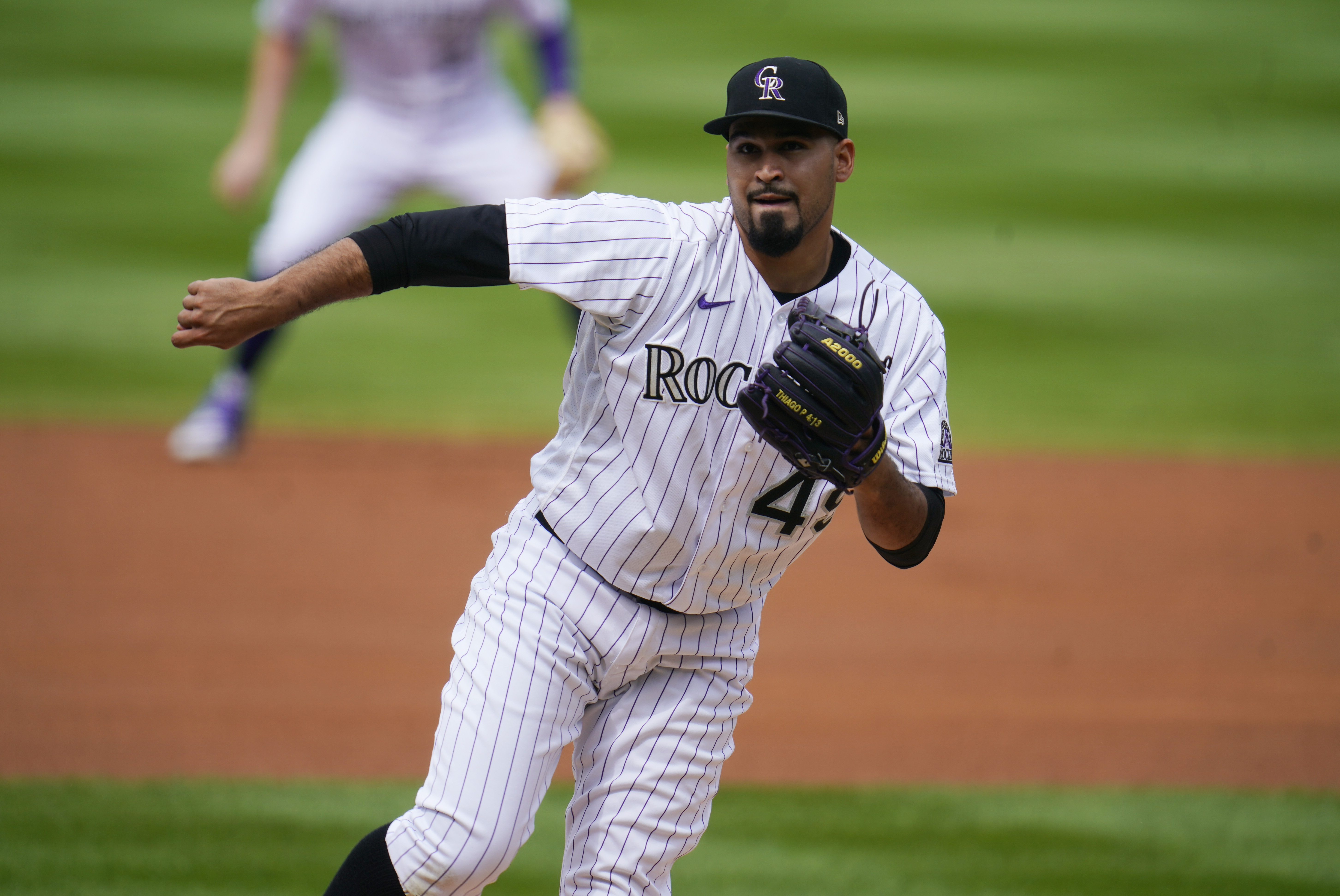 Colorado Rockies starting pitcher Antonio Senzatela