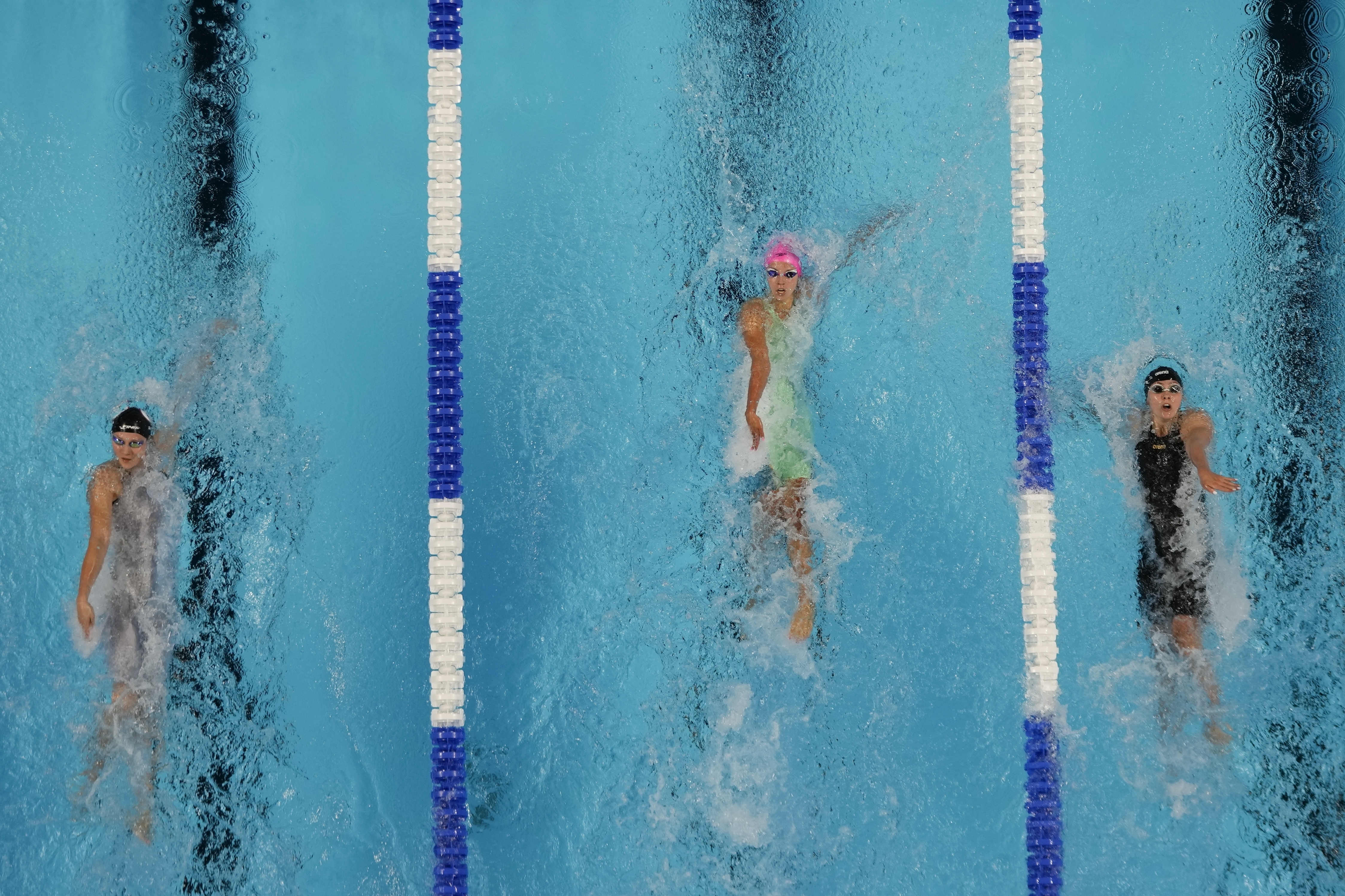 Katharine Berkoff, Regan Smith and Olivia Smoliga