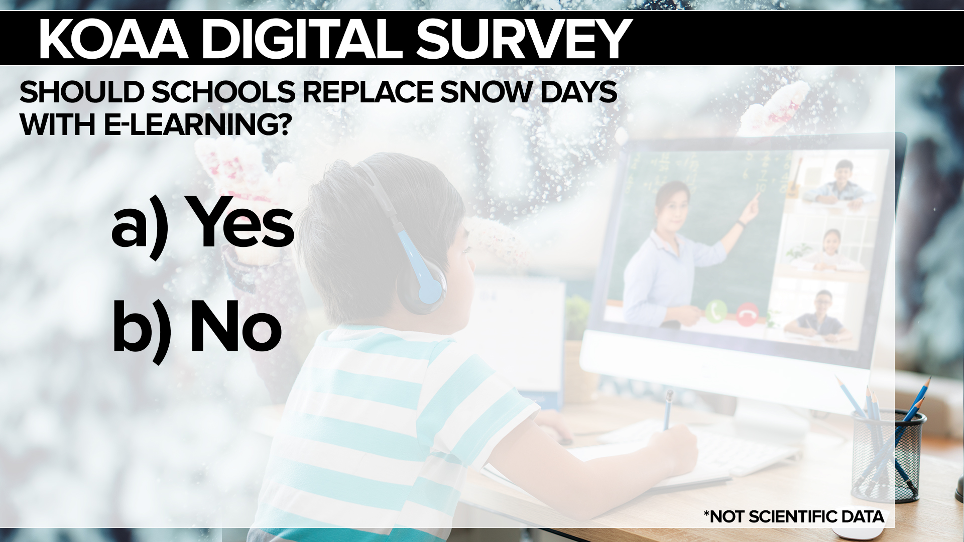 Should schools replace snow days with e-learning?