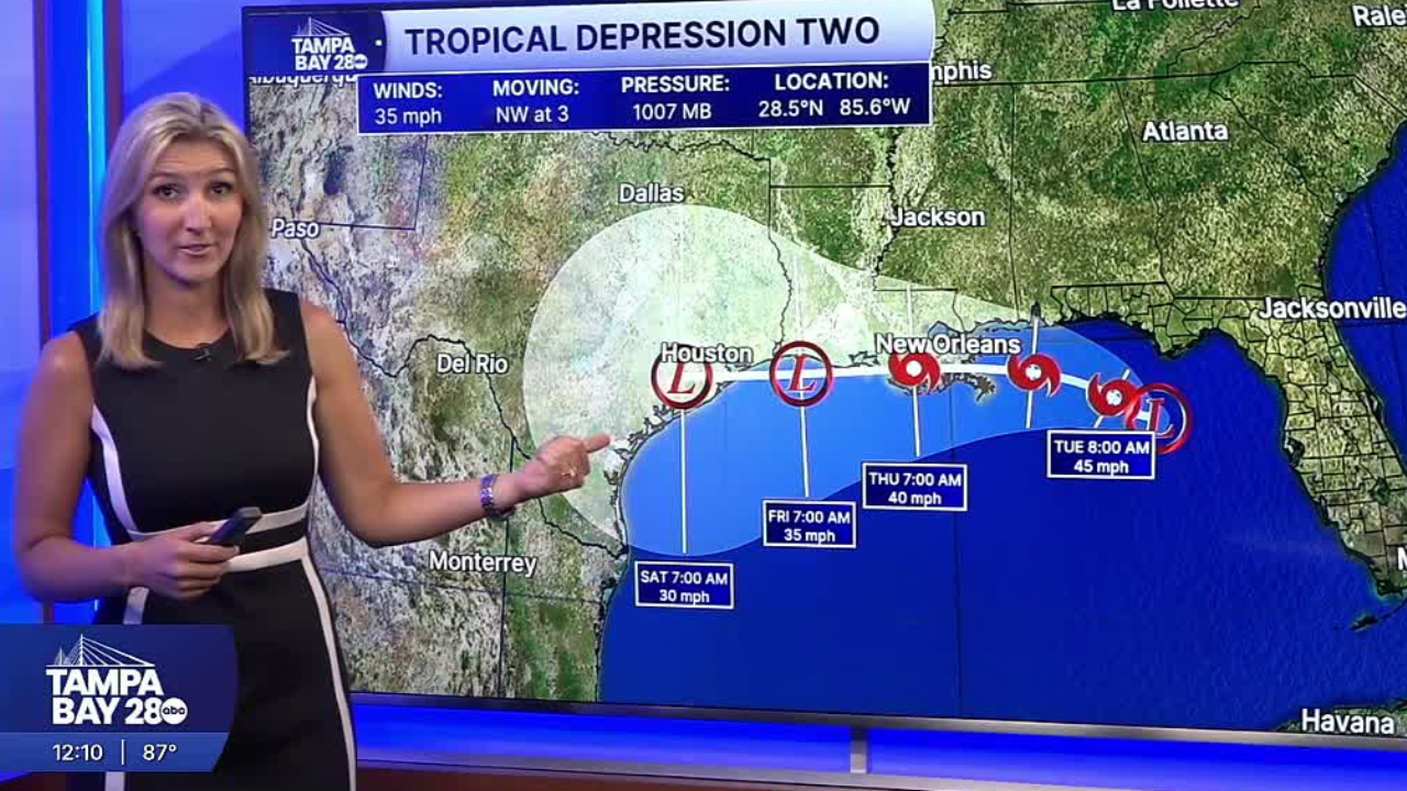 Forecast: Tropical rain chances move out by midweek