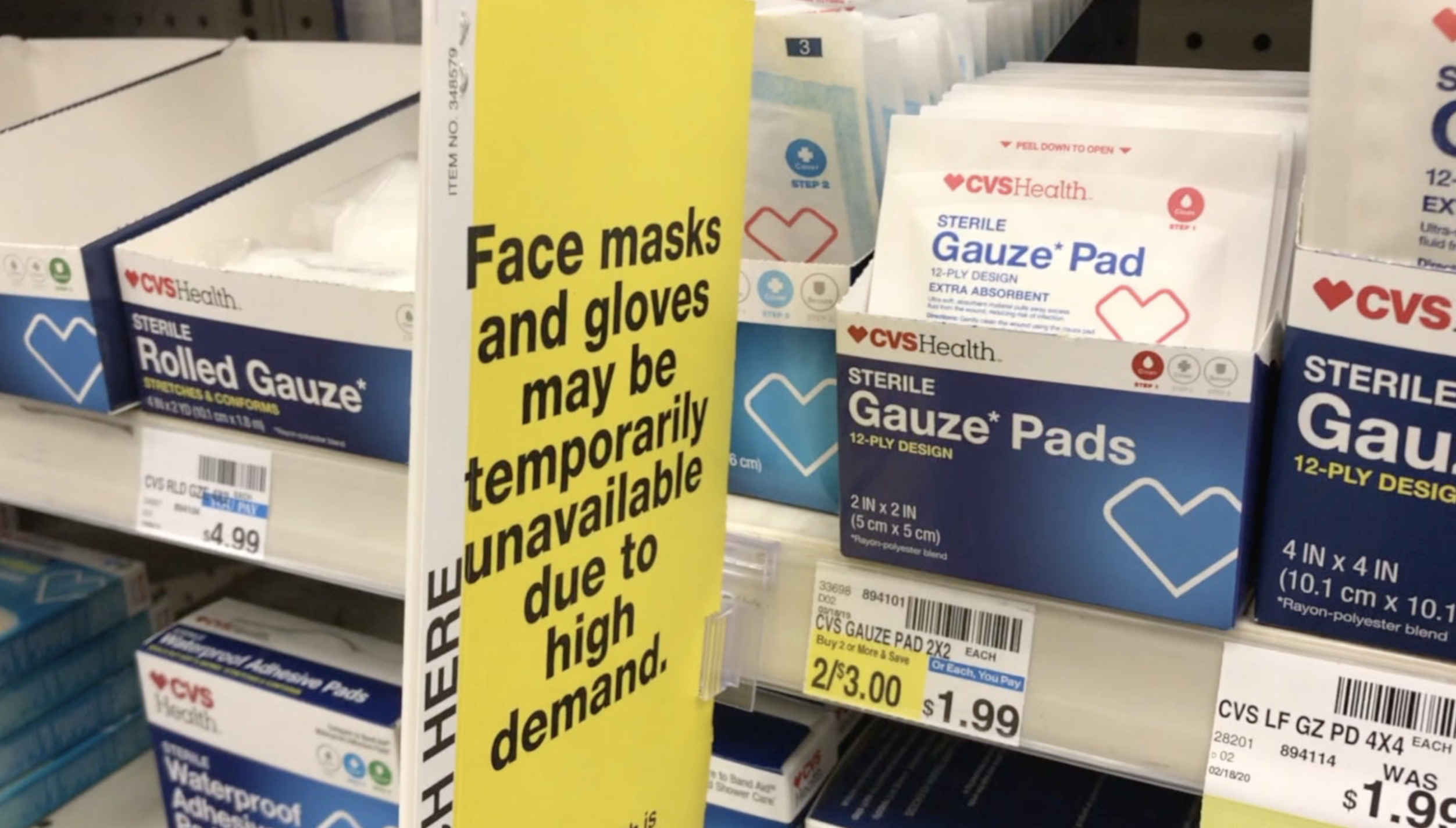 Coronavirus face masks and other supplies 