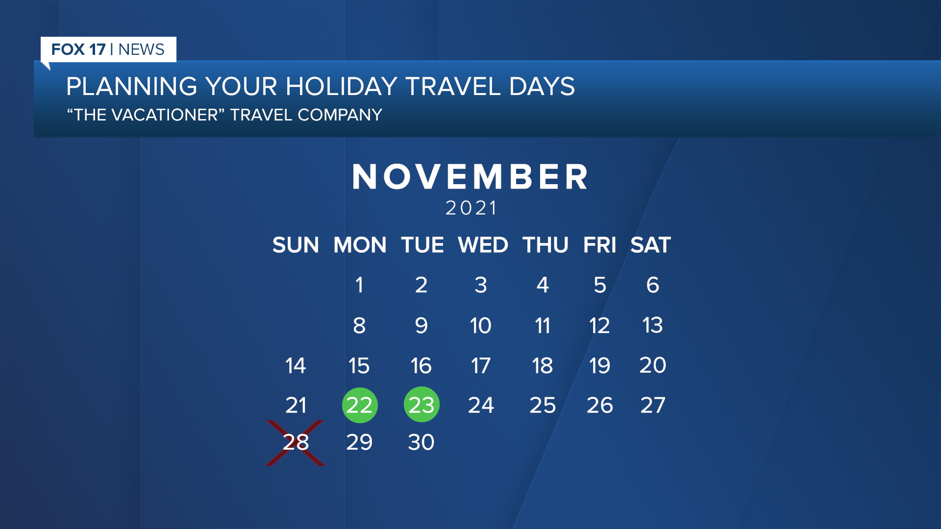 Best November Travel Days