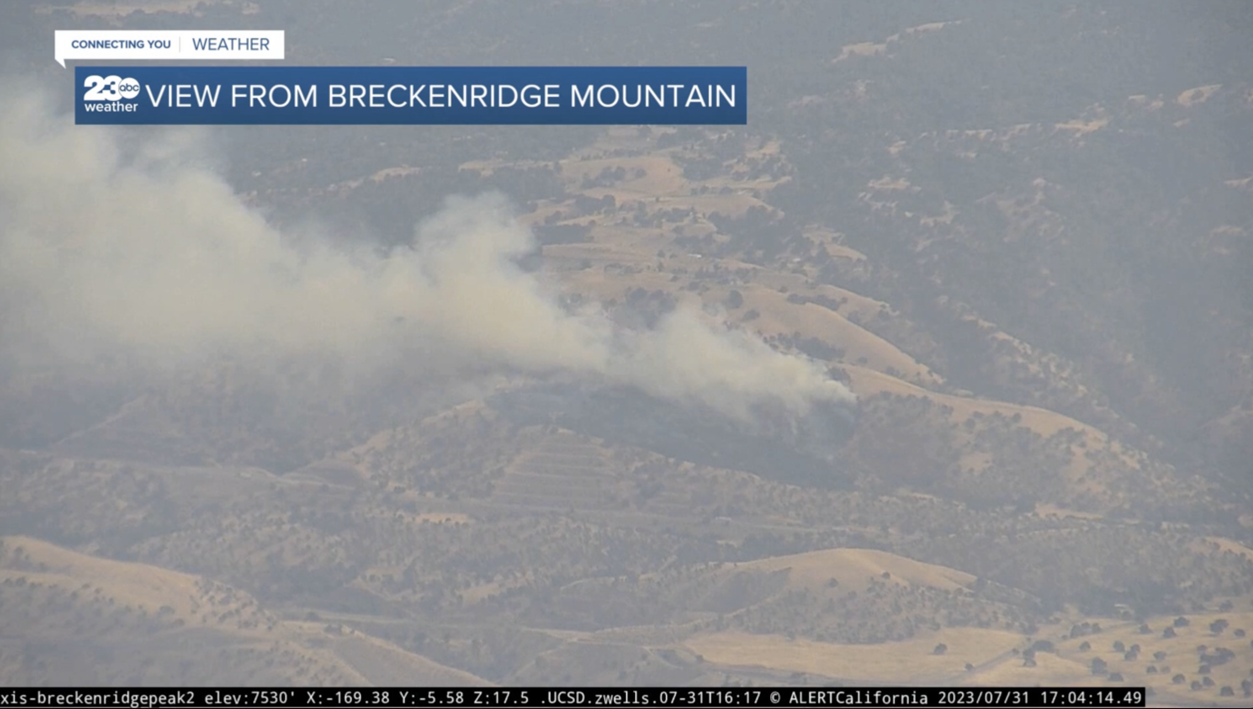 beale fire on breckenridge mountain shot