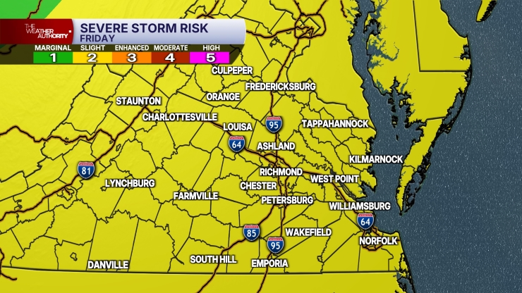 Severe Storm Risk Friday, June 12, 2026