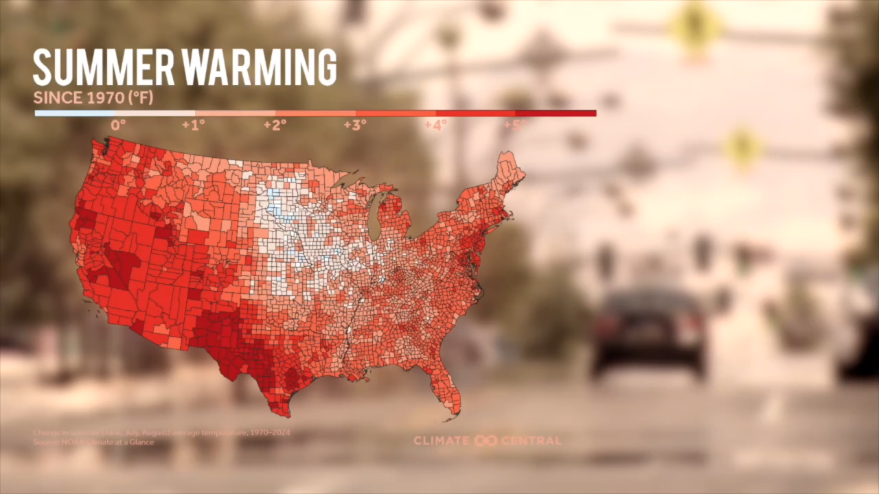 Summer Warming Heat Map (2025)