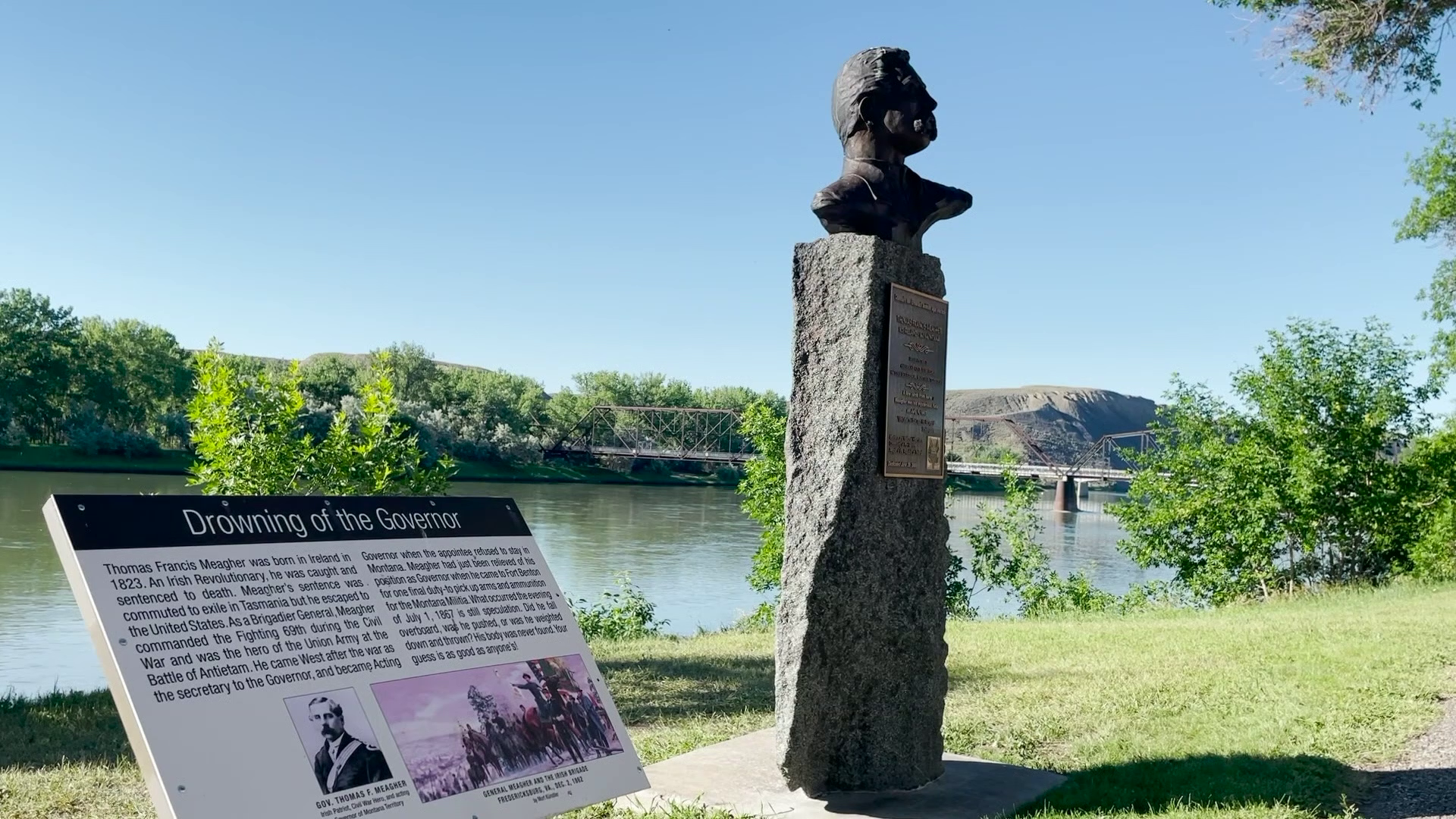 Thomas Francis Meagher memorial in Fort Benton