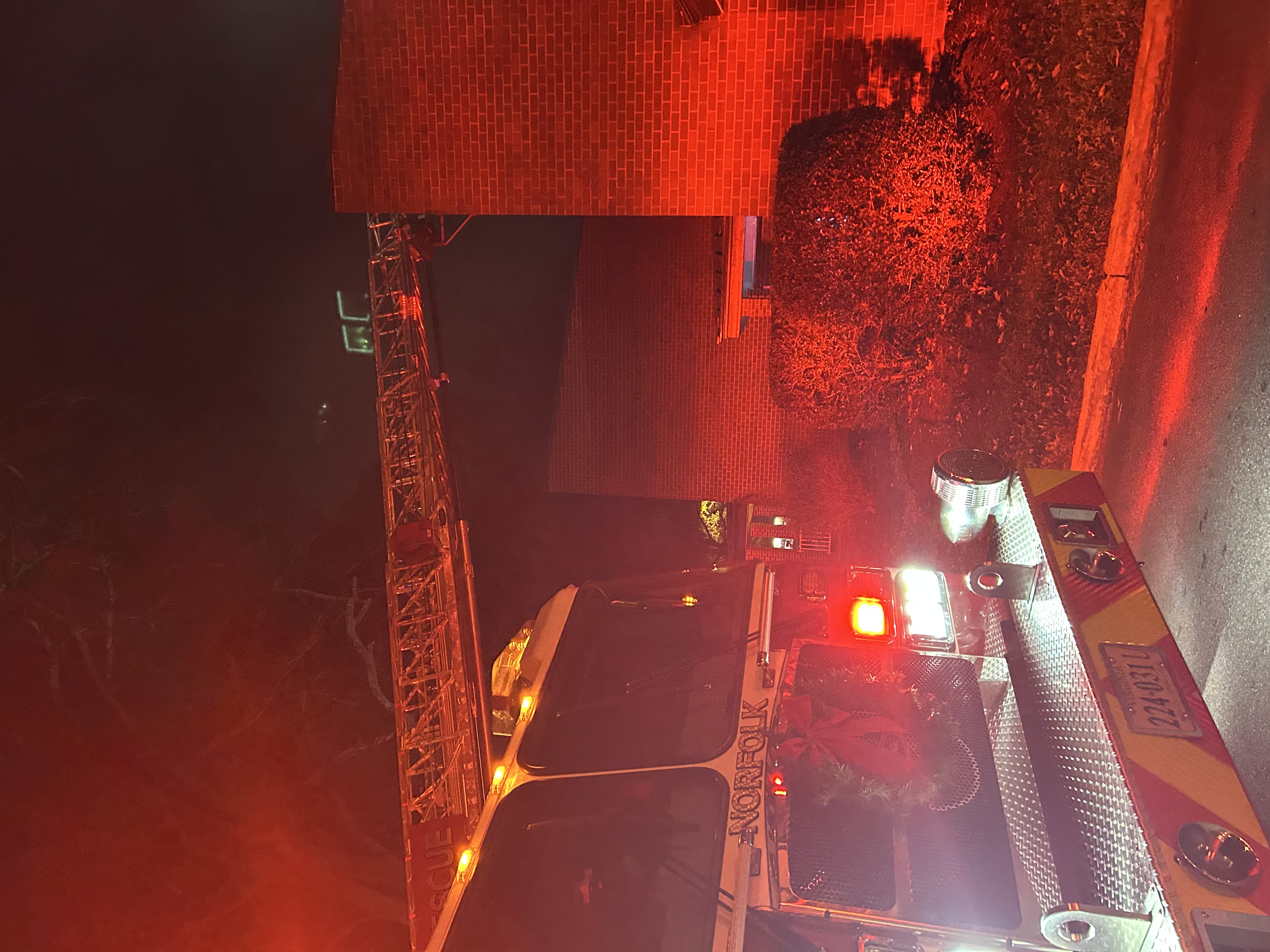 Fire,Truck,Pulls,Up,To,The,Scene,Of,An,Accident