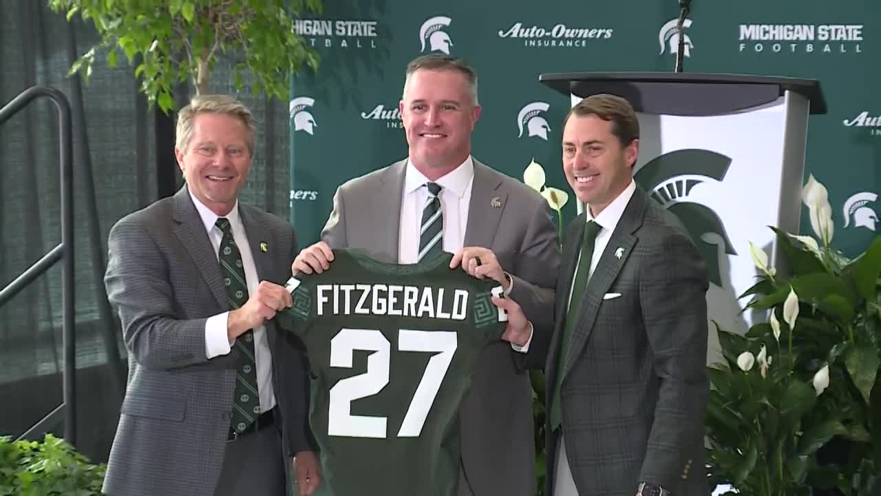 Pat Fitzgerald Michigan State press conference
