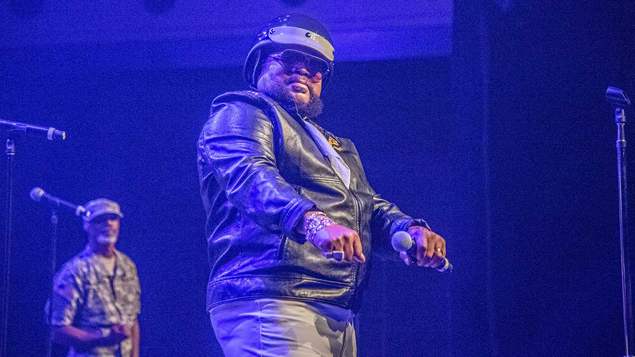 Victor Willis of the Village People performs during the Festival d'ete de Quebec on Thursday, July 11, 2019, in Quebec City, Canada. (Photo by Amy Harris/Invision/AP)