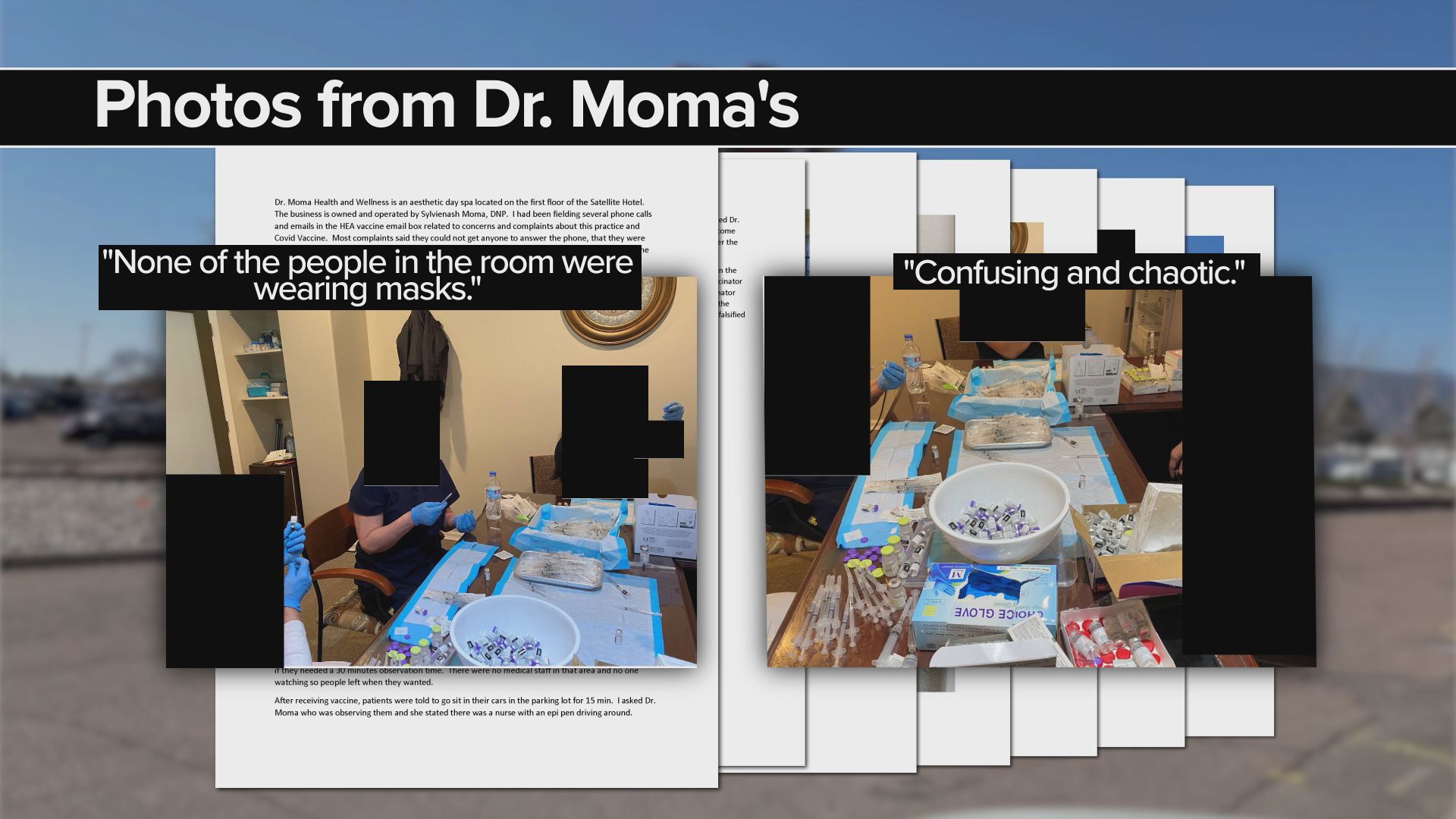 Pictures from CDPHE records regarding Dr. Moma