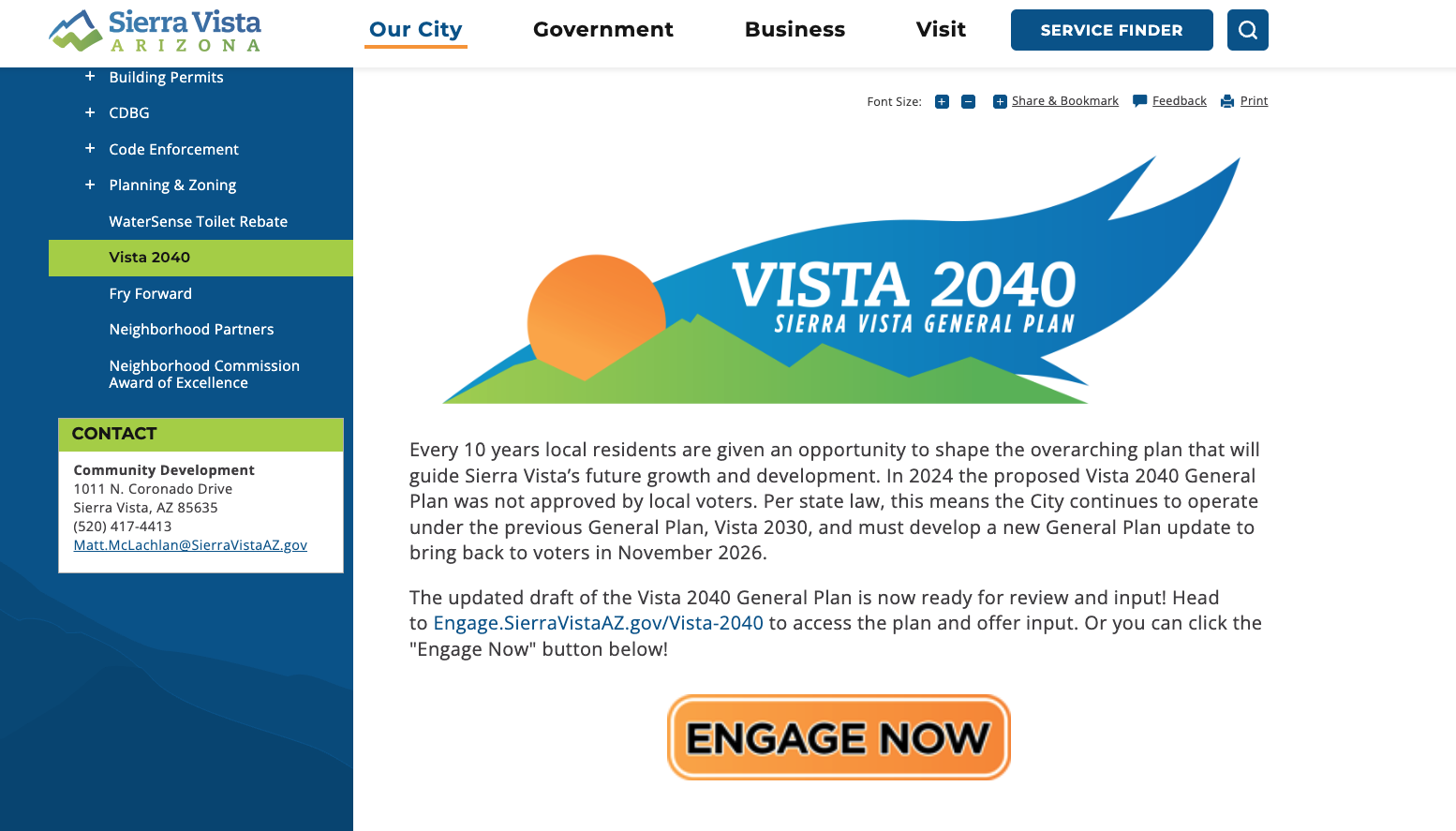 Sierra Vista seeks community input on its new general plan
