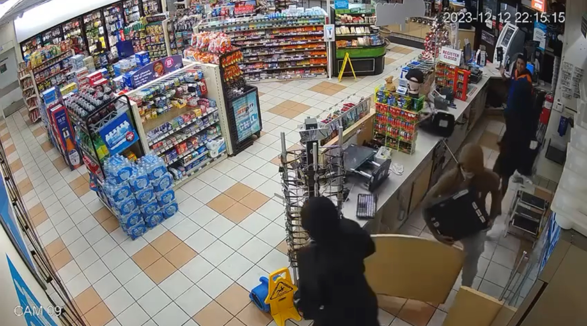 a north county gas station was robbed on December 12, 2023.