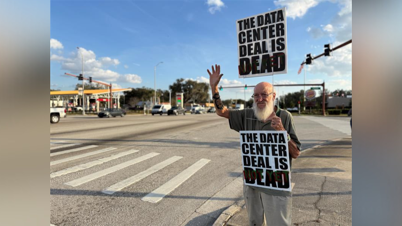 data center protest