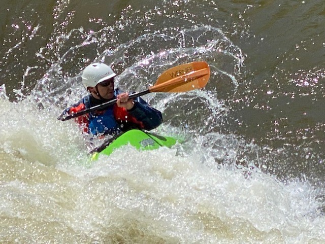Kayaker on Clear Creek