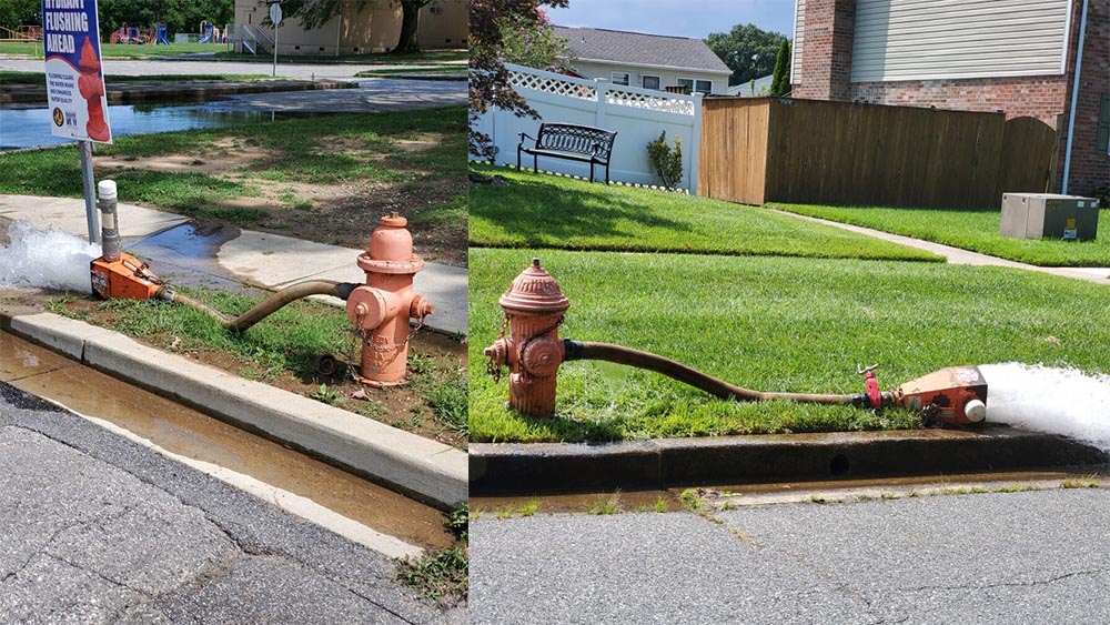 Hydrant chlorine flushing