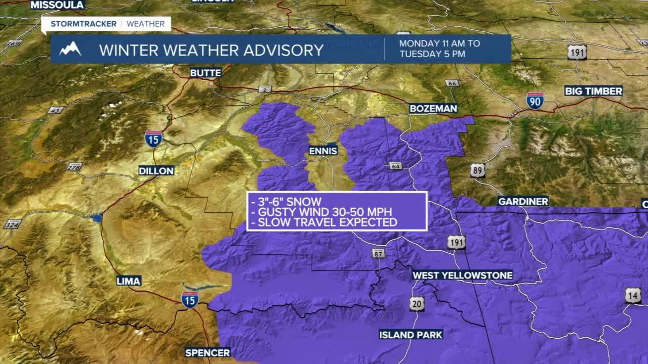 Scattered snow moves in Monday evening - Vimarsana News