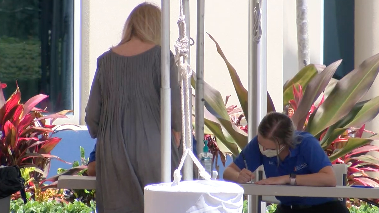Coronavirus testing site in Boca Raton