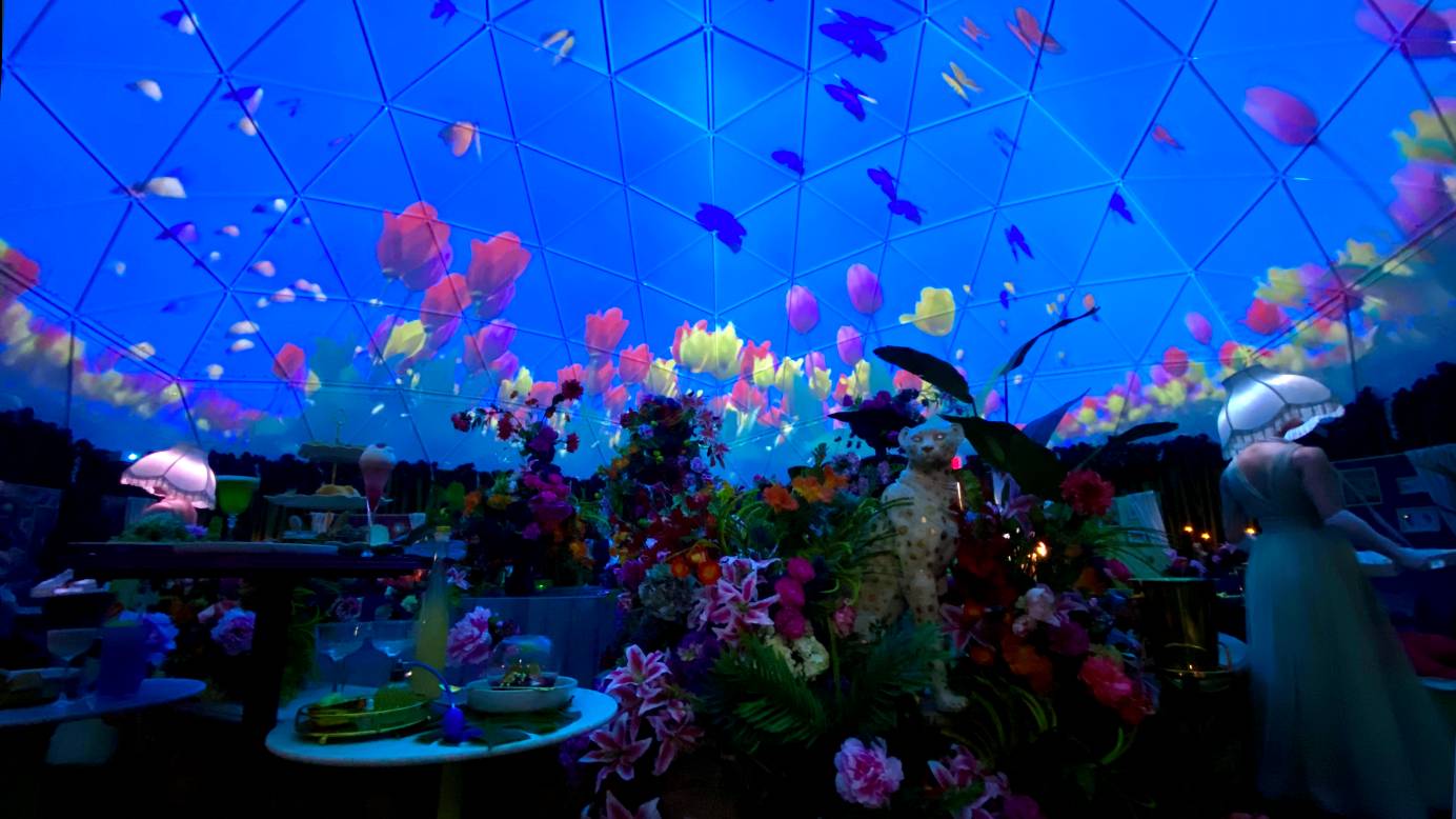 'Villa Fleur,' the spring pop-up experience that's inside a dome. 