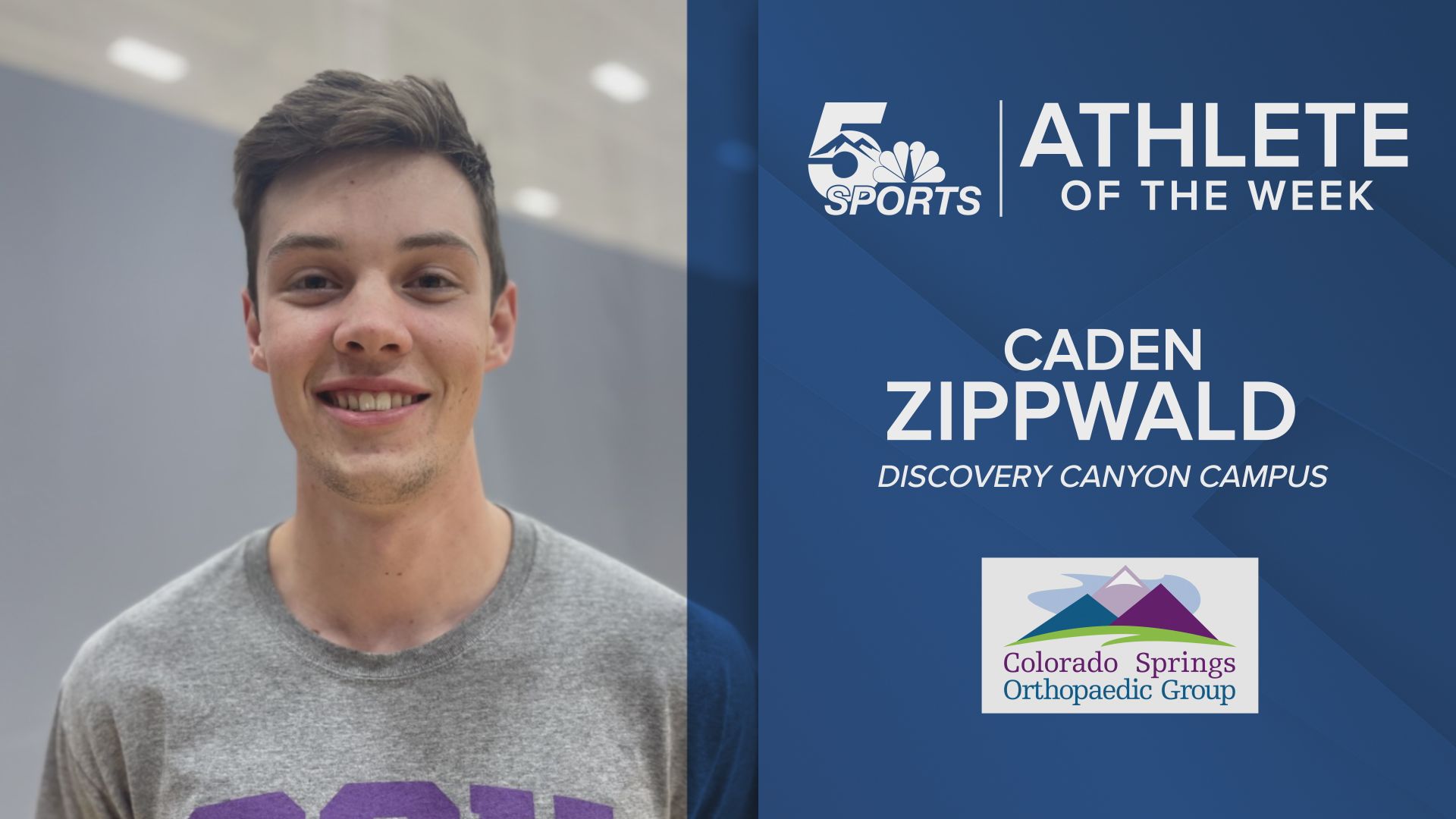 KOAA Athlete of the Week: Discovery Canyon's Caden Zippwald