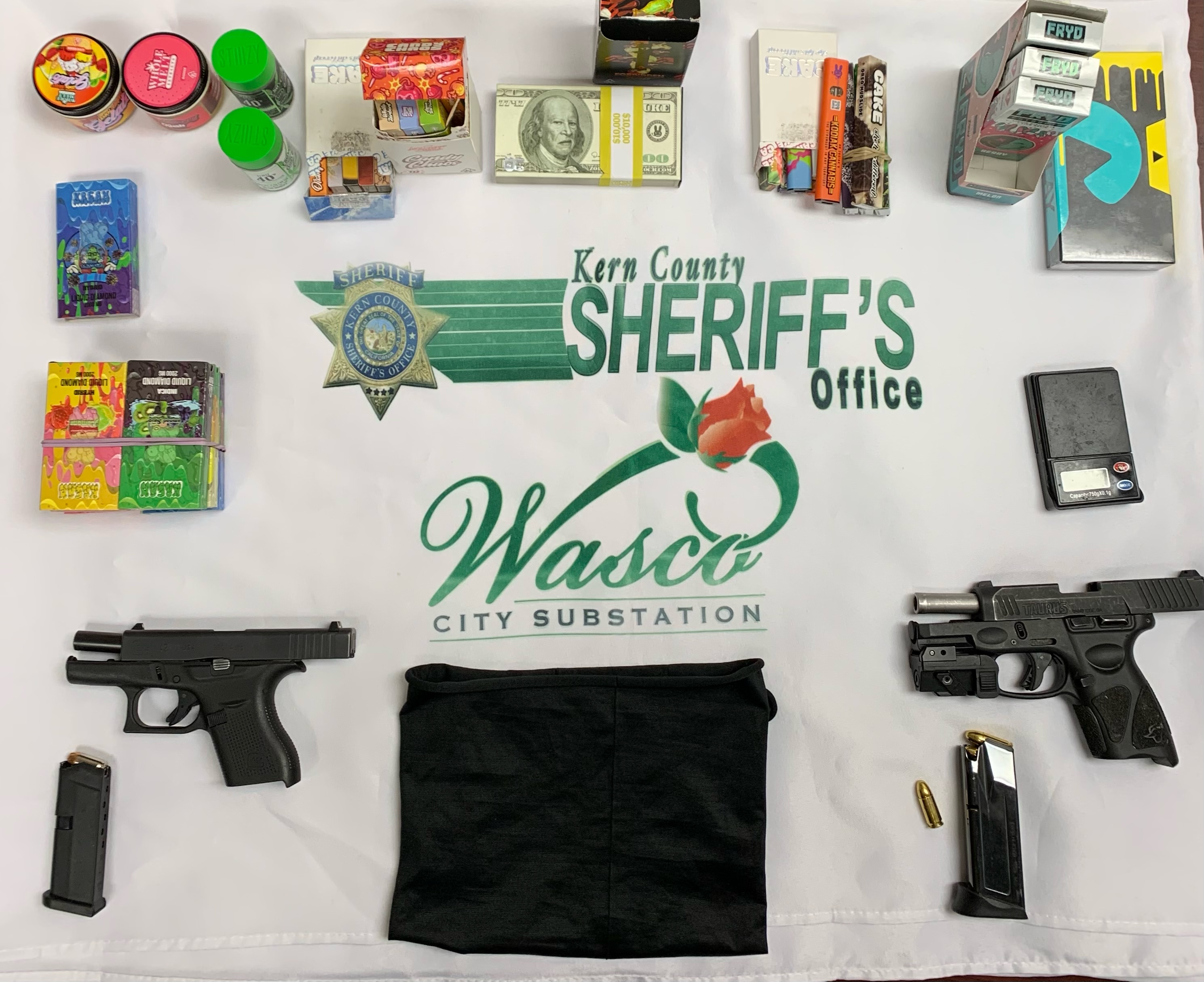 Kern County Sheriff's Office Wasco Substation evidence