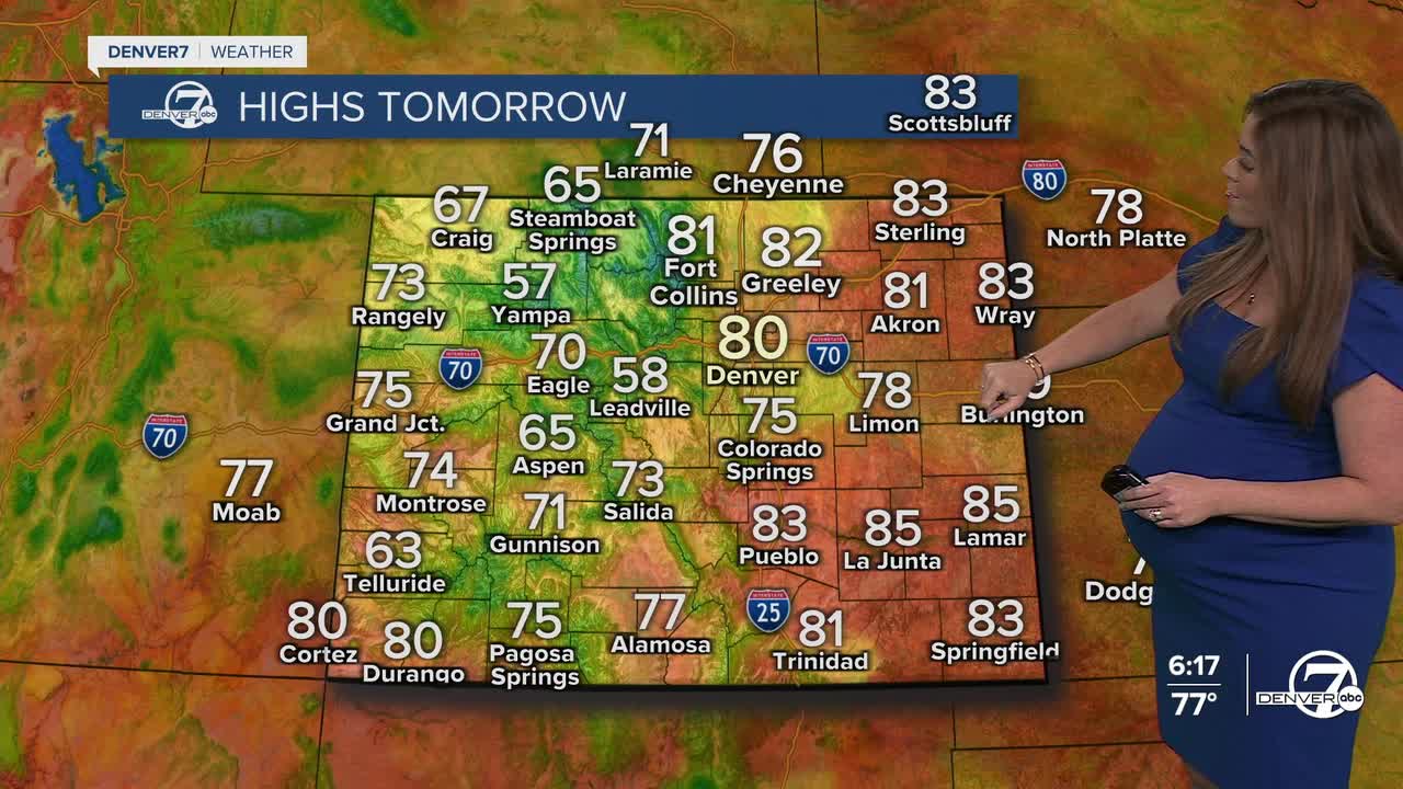 Statewide Highs for Friday