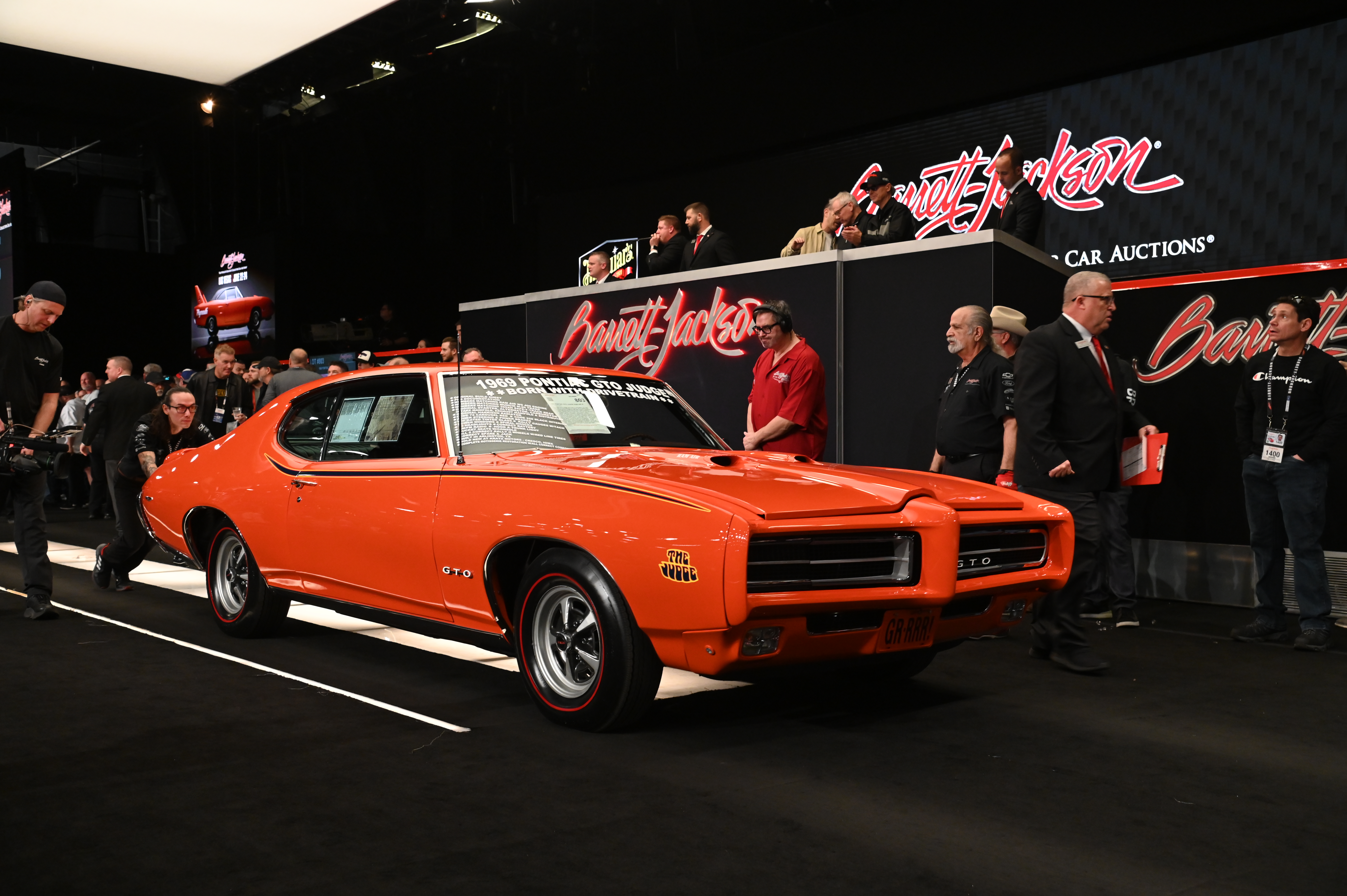 1969 PONTIAC GTO JUDGE RAM AIR III- sold for $275,000. 