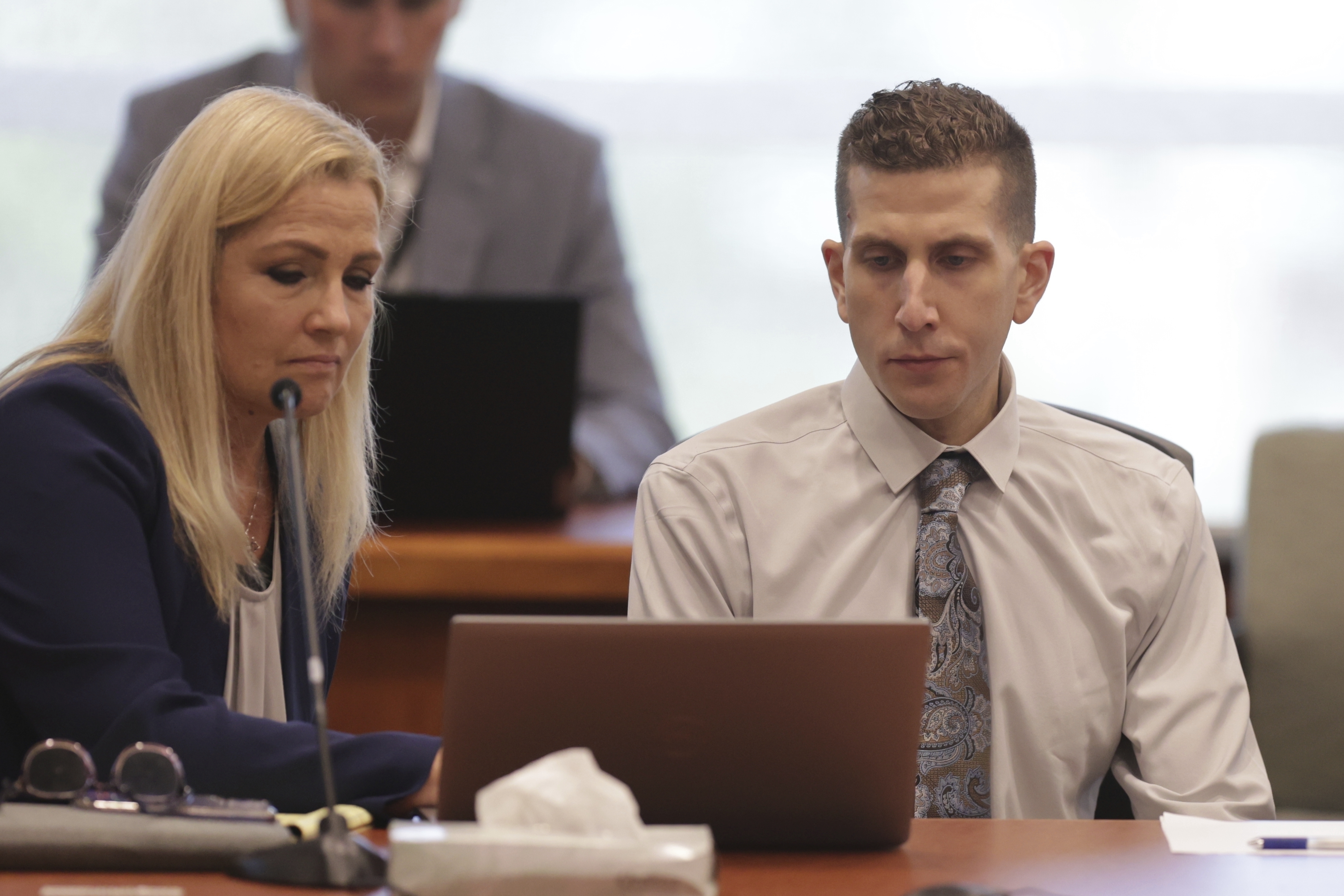 Bryan Kohberger, charged in the murders of four University of Idaho students, appears at the Ada County Courthouse, July 2, 2025, in Boise, Idaho. 