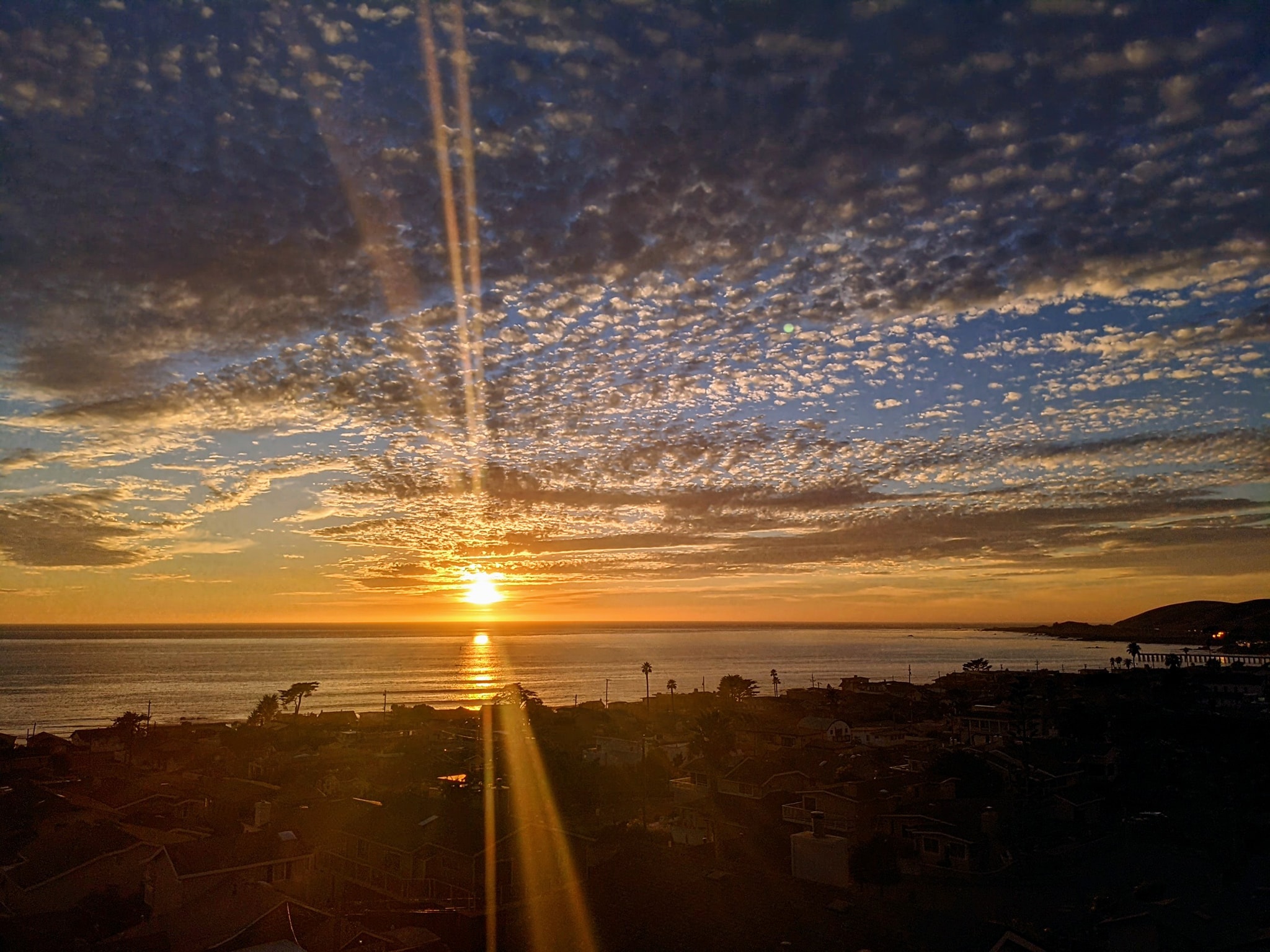 Sunset  over Cayucos