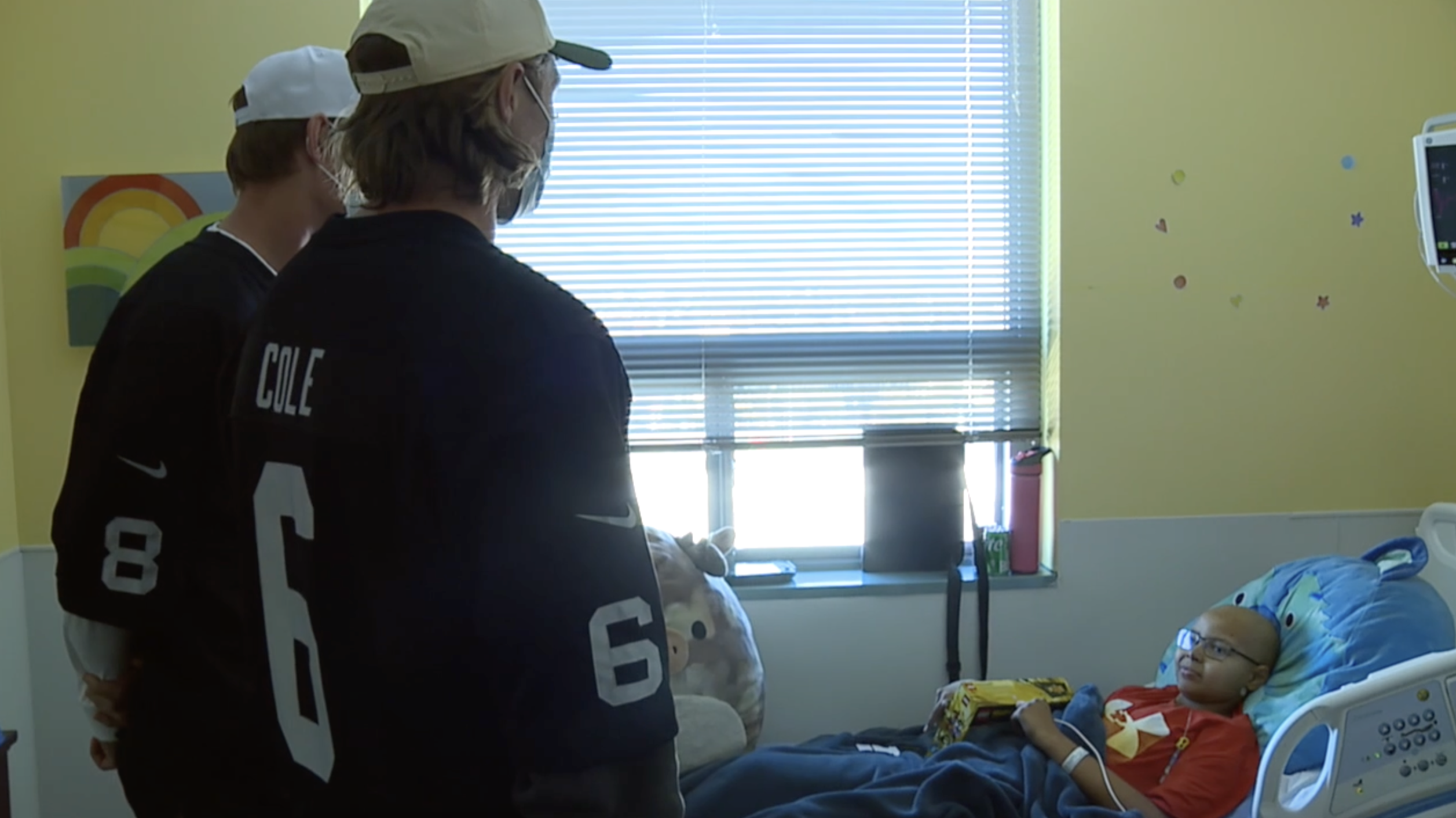 raiders visit children's hospital 