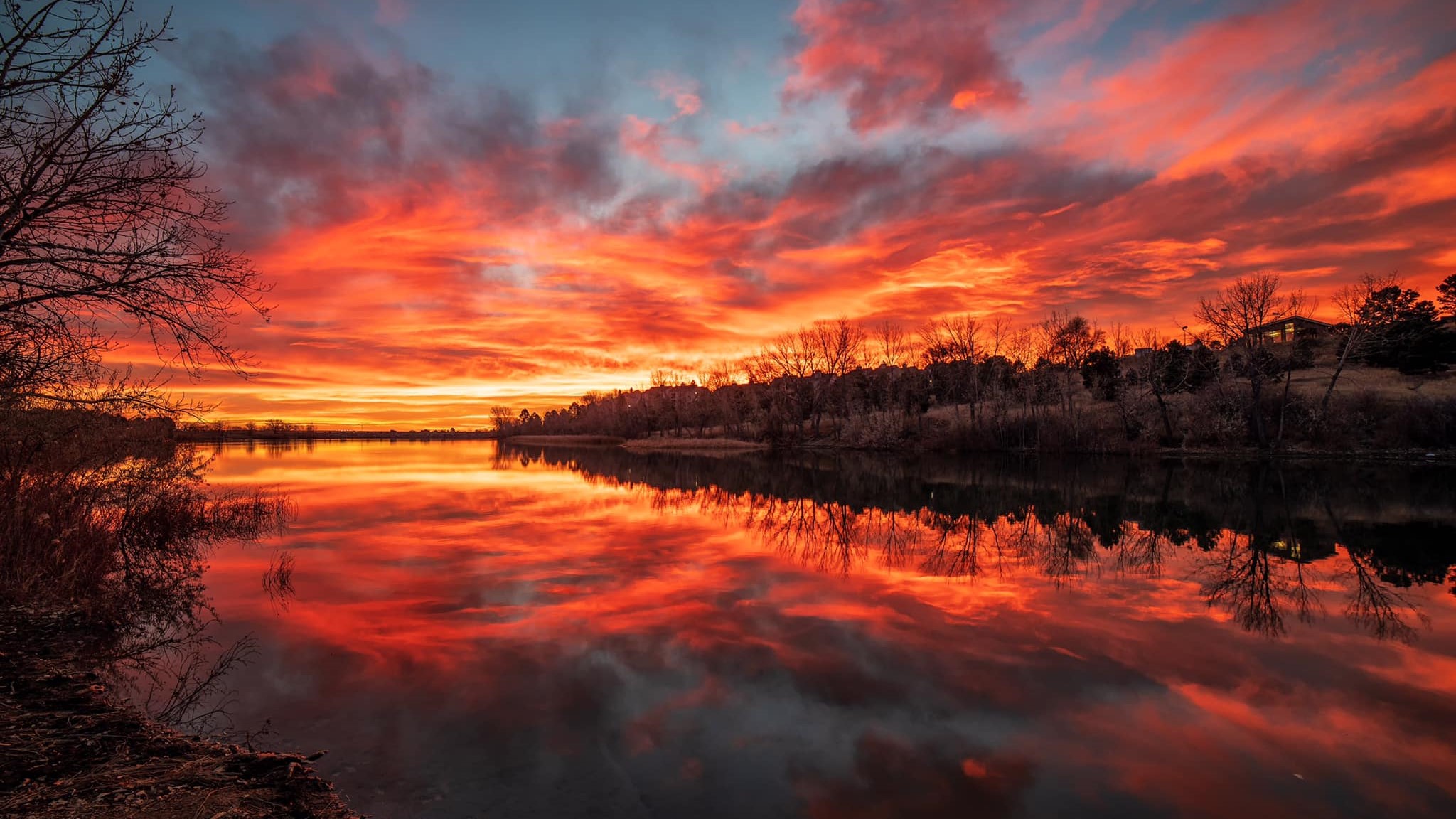 quail lake sunrise bruce hausknecht