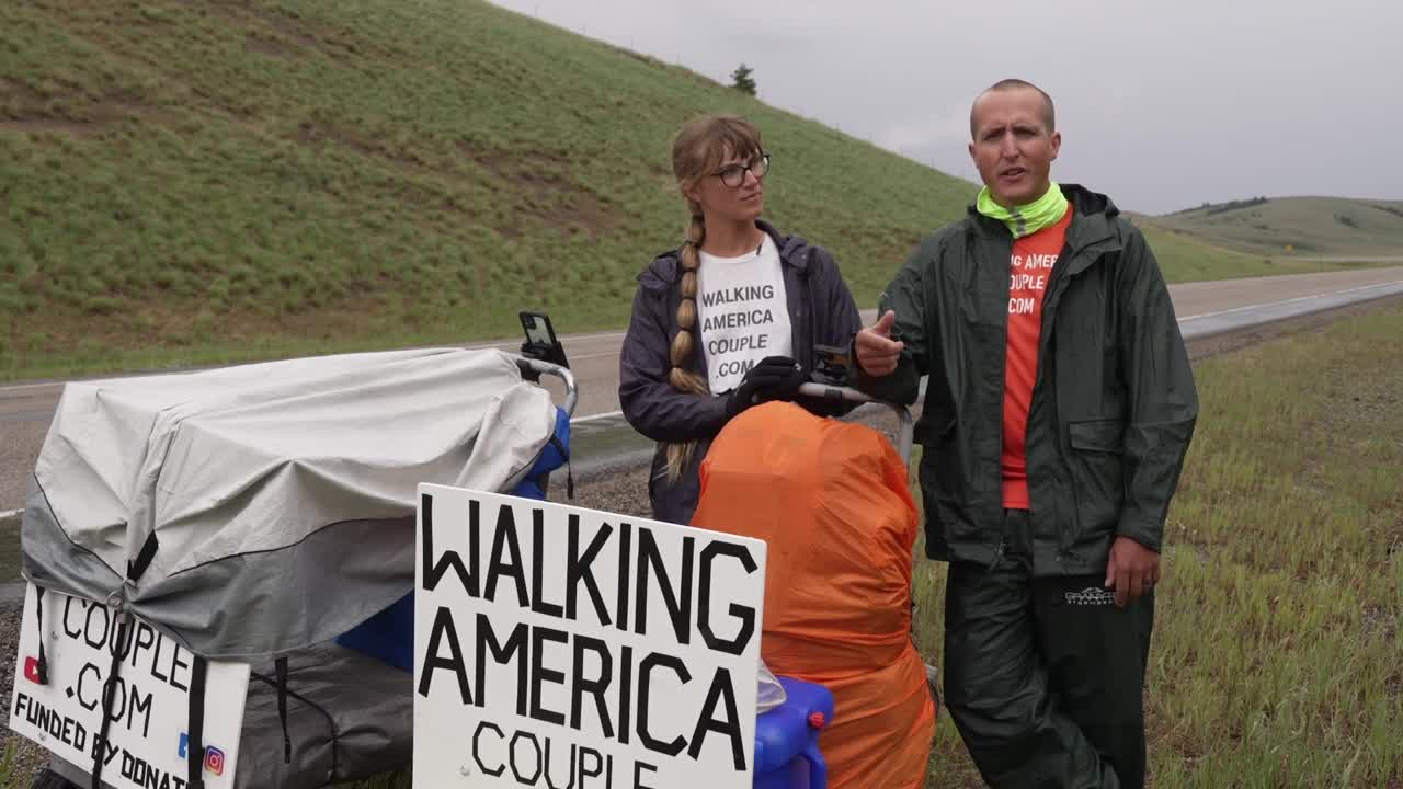 Walking America Couple