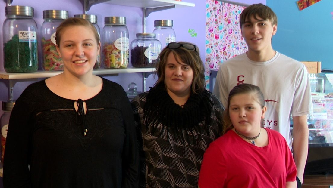 Anne Stordahl and her children