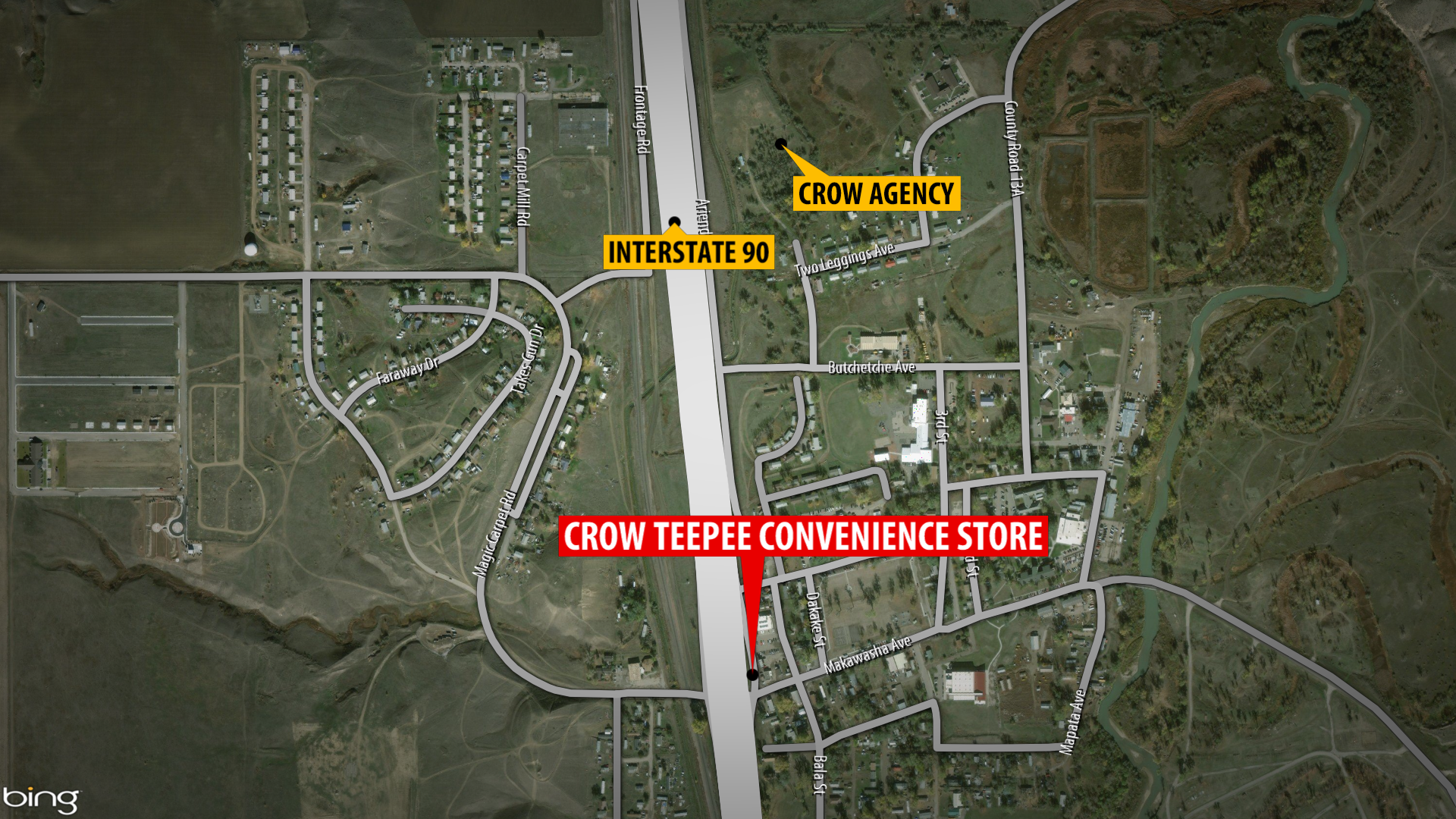 One person dead in Crow Agency after Sunday homicide at Crow Teepee Convenience Store