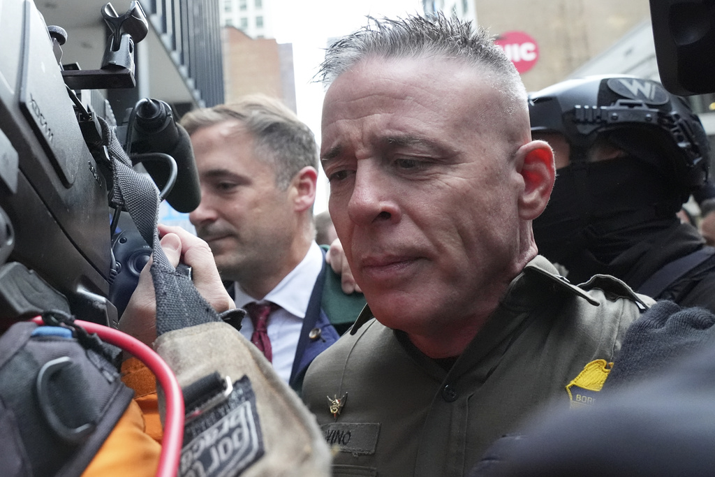 U.S. Customs and Border Patrol Gregory Bovino arrives outside federal court in Chicago, Tuesday, Oct. 28, 2025. 