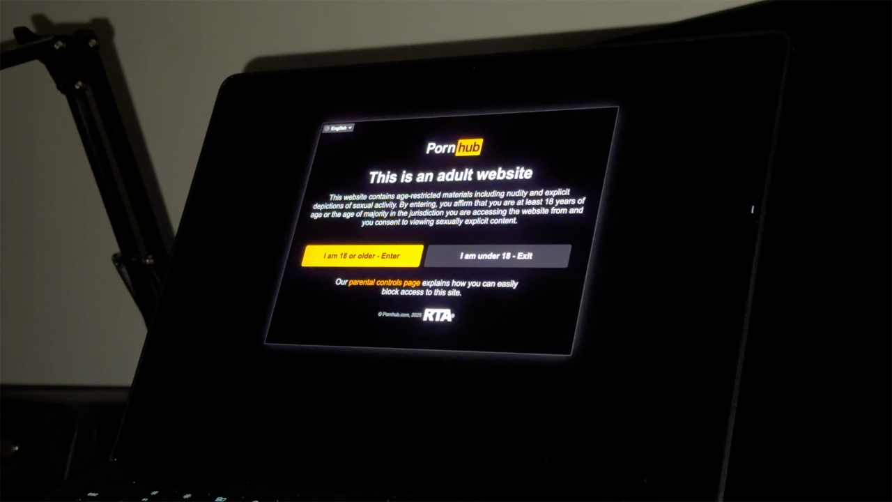 Porn age verification