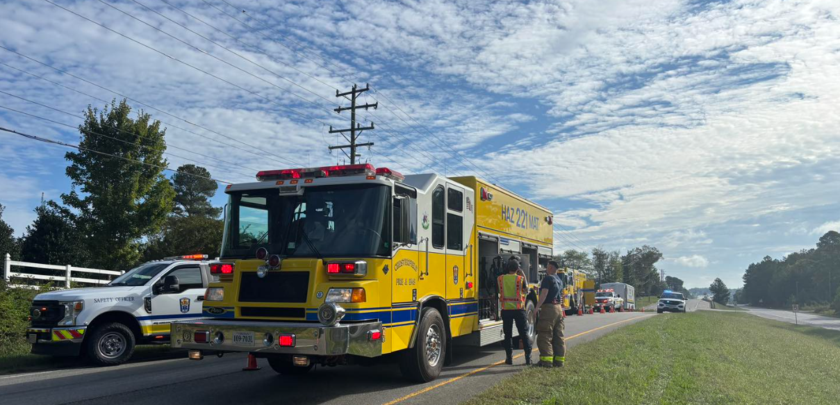 Hazmat Team Hull Street Road crash in Chesterfield County